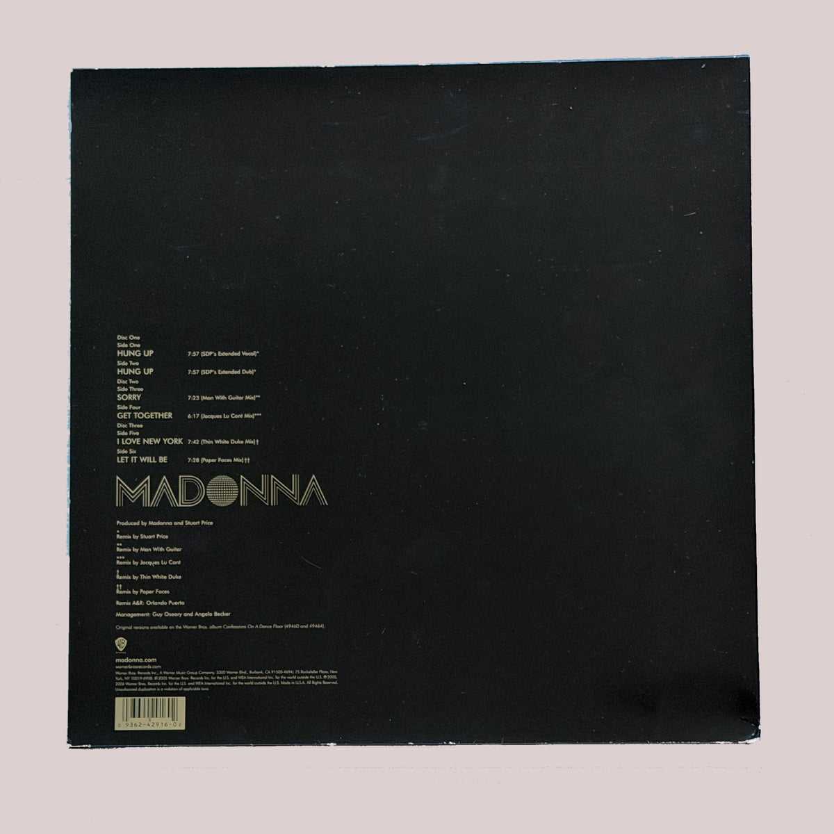 Madonna Confessions on a Dance Floor Remixed 3LP Ltd Ed Vinyl