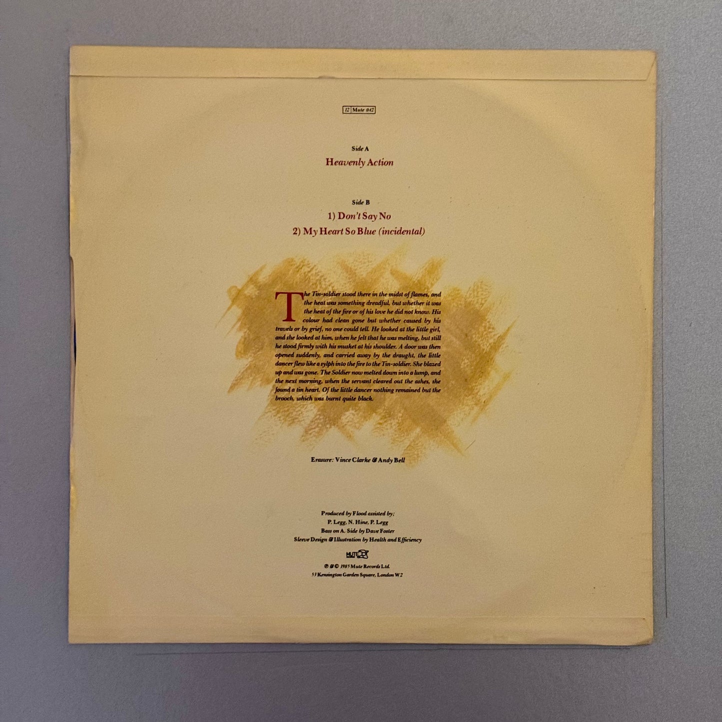 Erasure Heavenly Action UK 12” single