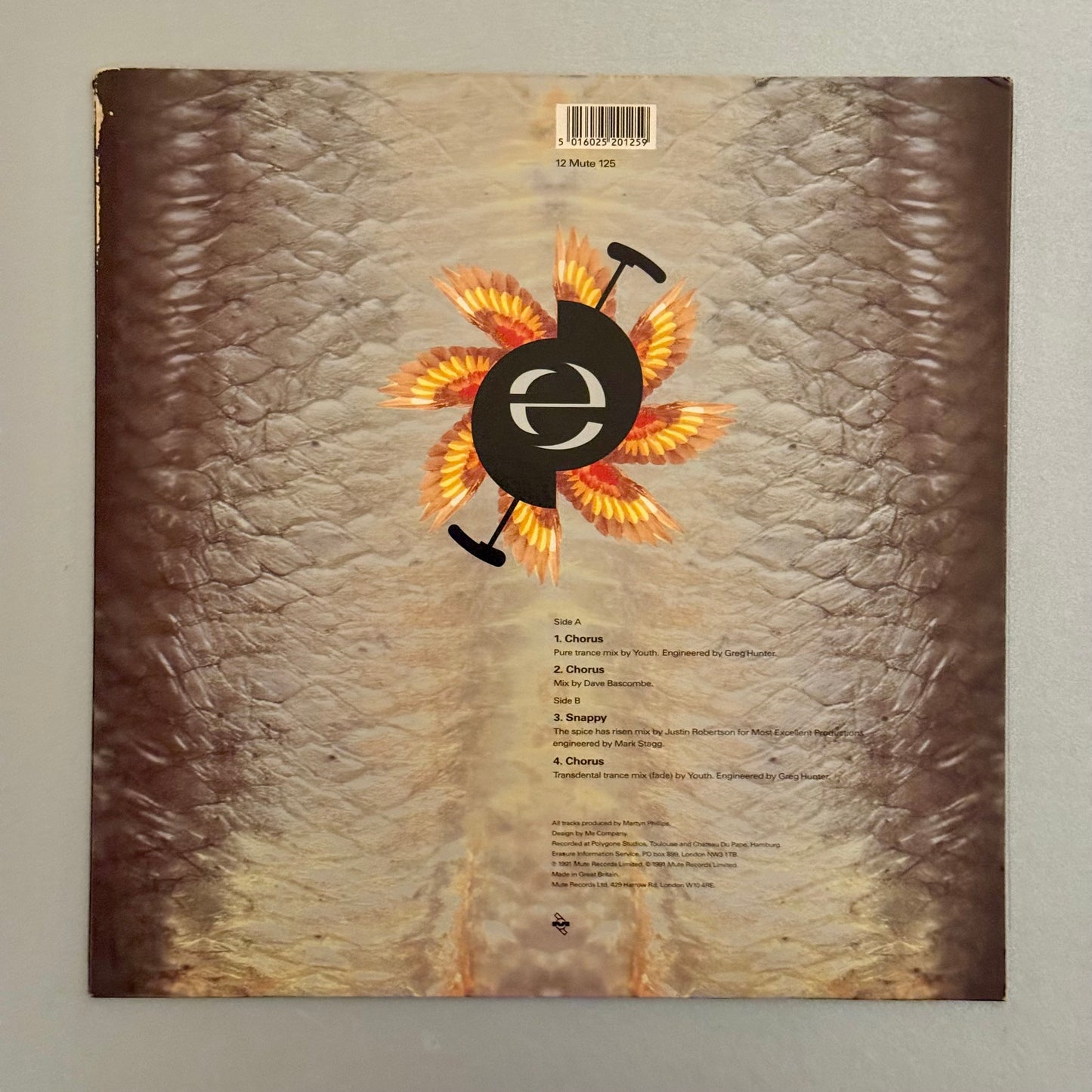 Erasure Chorus UK 12” single