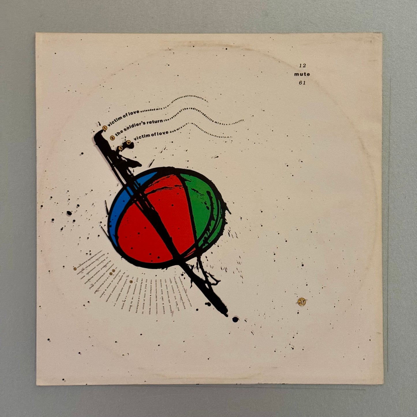 Erasure Victim of Love UK 12” single