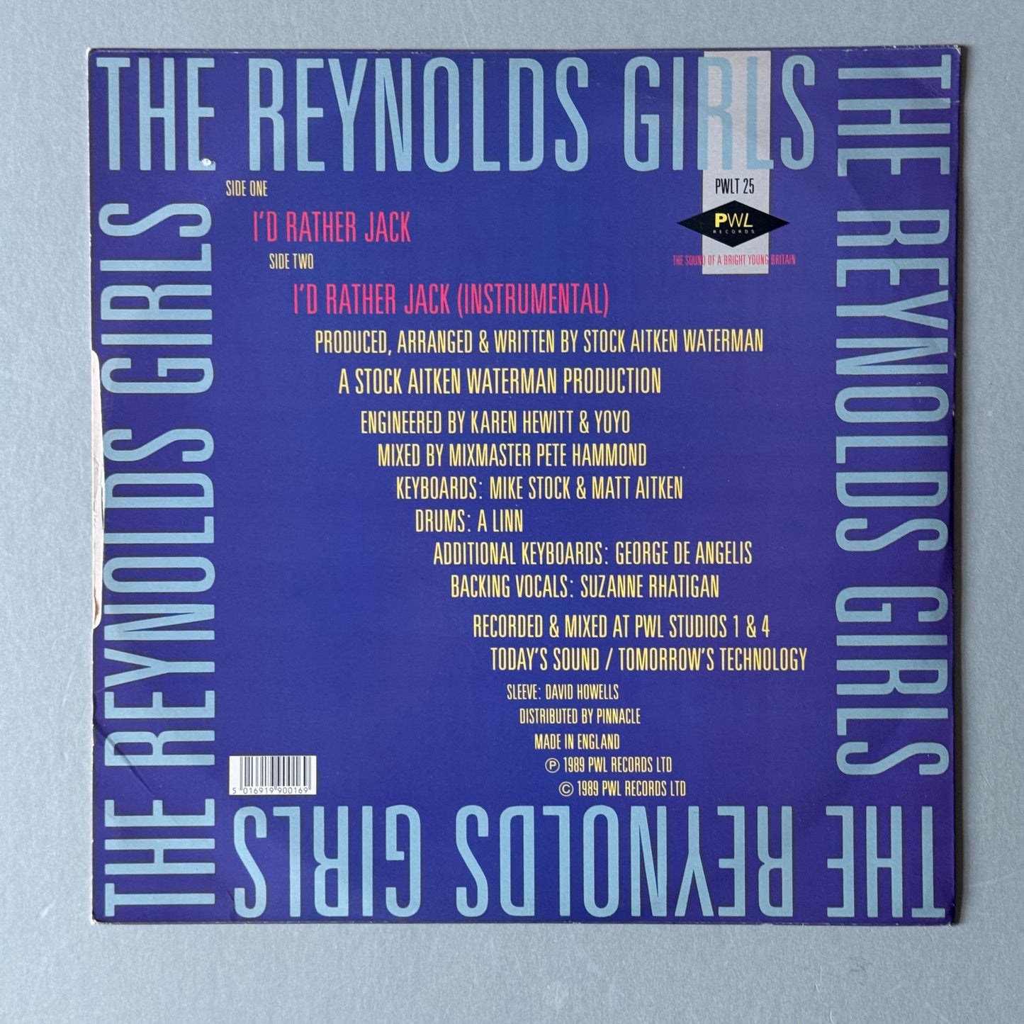 The Reynolds Girls I’d Rather Jack UK 12” single