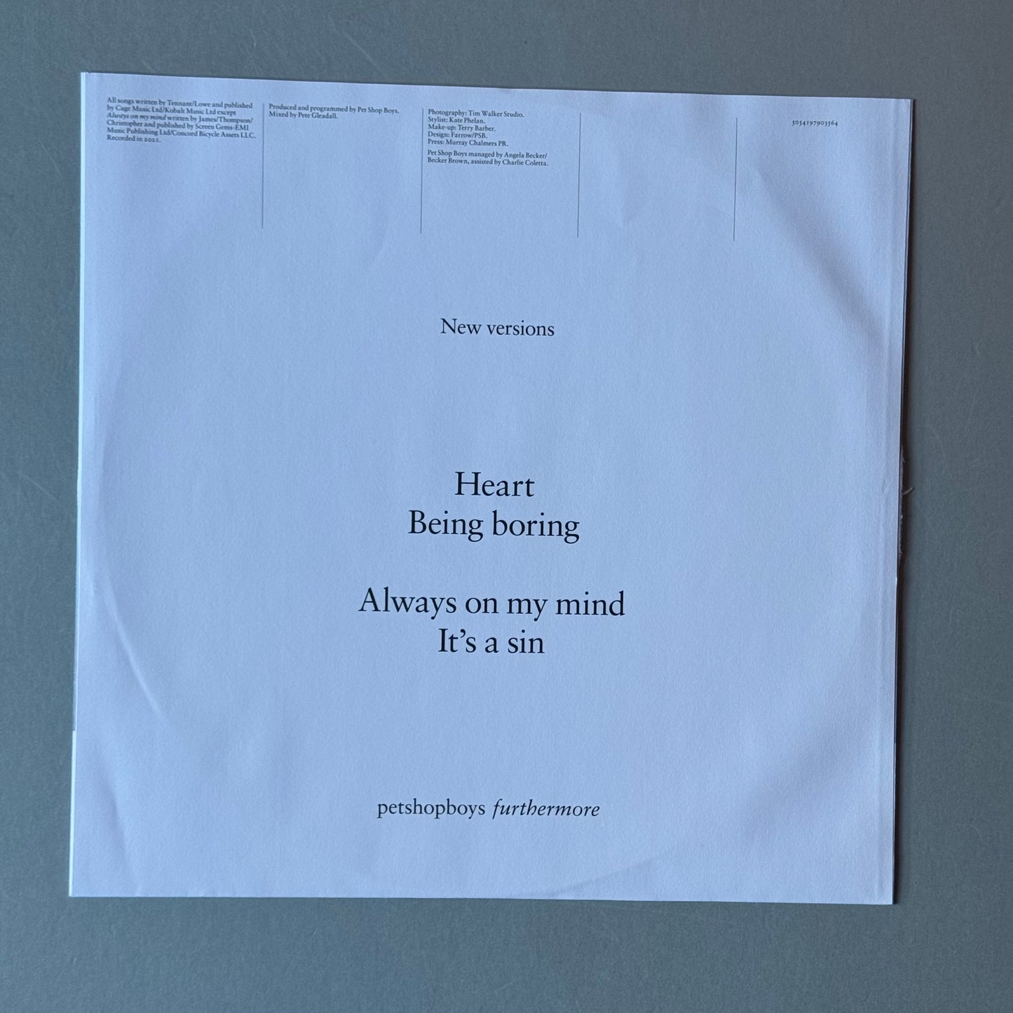 Pet Shop Boys Nonetheless white vinyl LP with bonus 12”