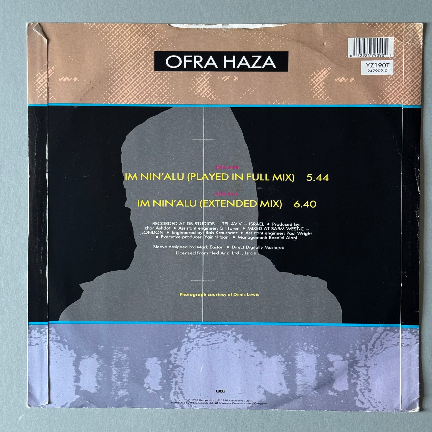 Ofra Haza Im Nin’ Alu (Played in Full Mix) UK 12” single
