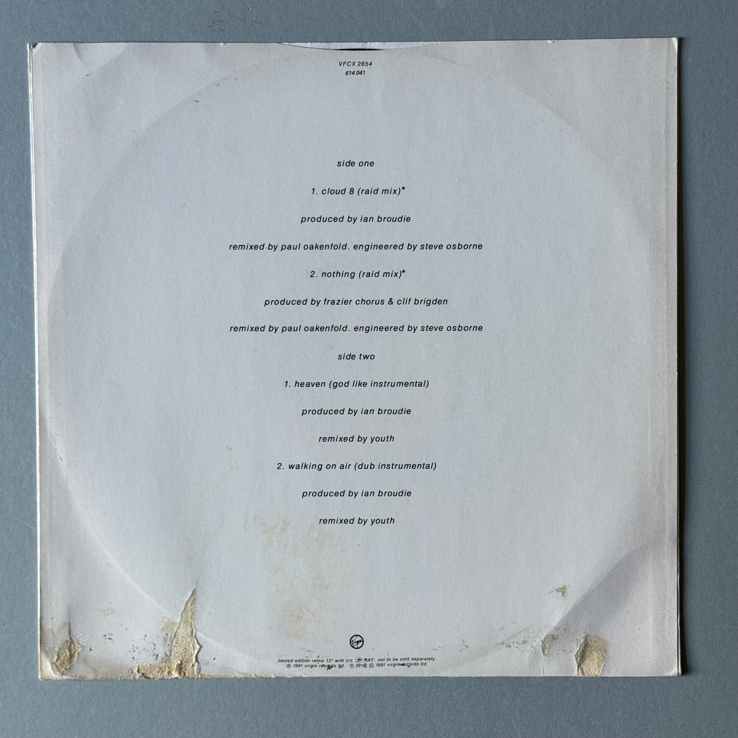 Frazier Chorus The Baby Album UK 12” EP
