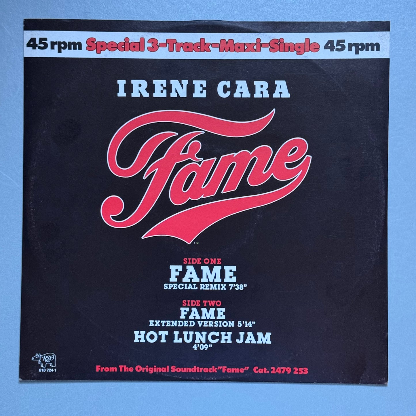 Irene Cara Fame (Special Remix) Netherlands 12" single