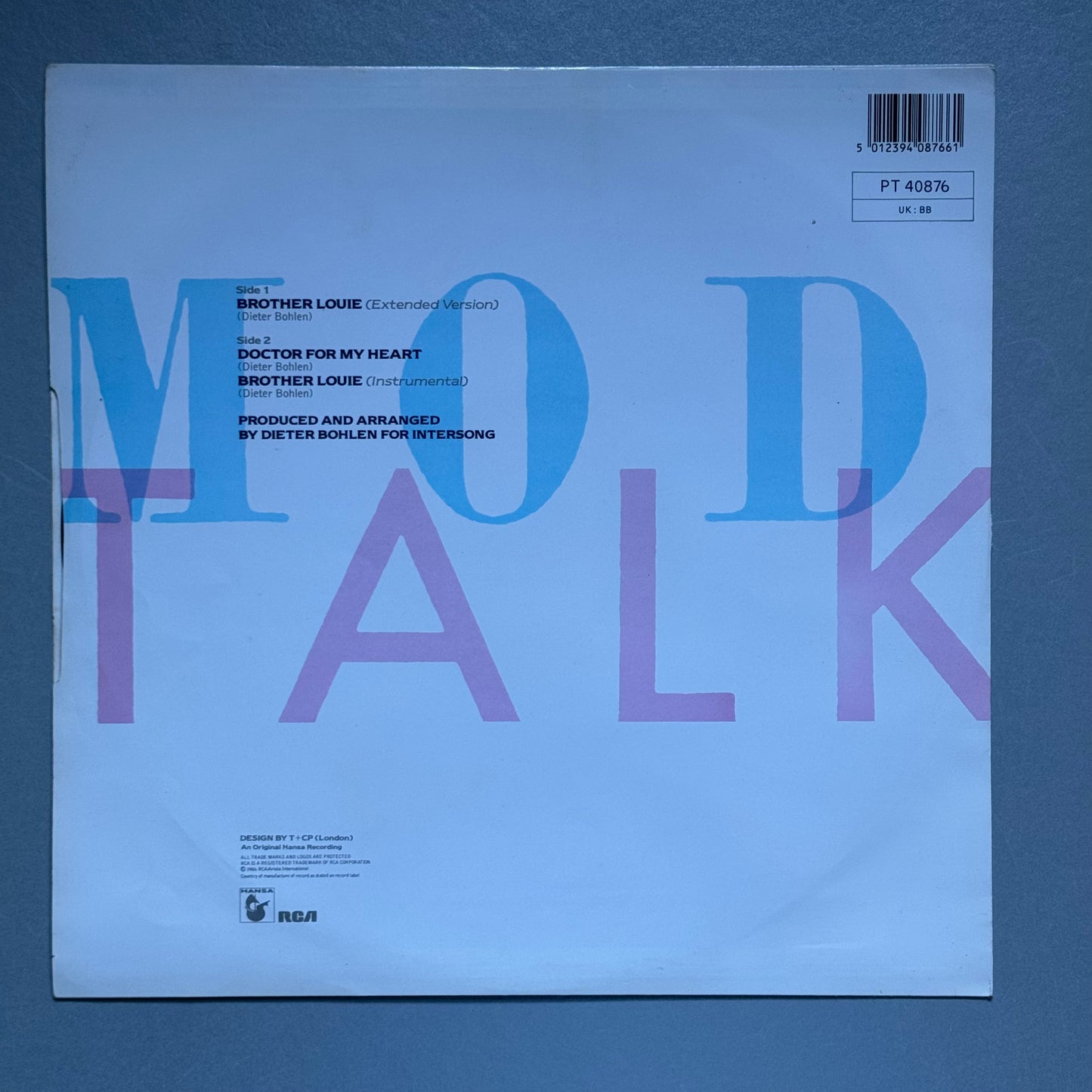 Modern Talking Brother Louie UK 12" single