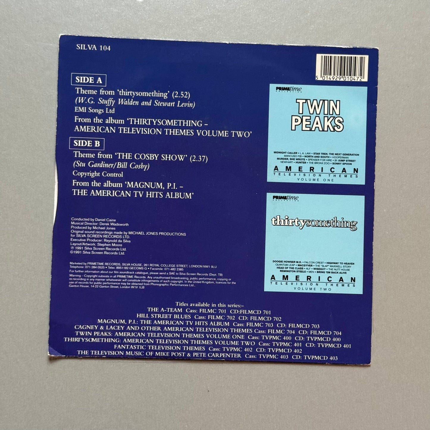 Daniel Caine Theme From thirtysomething UK 7” single