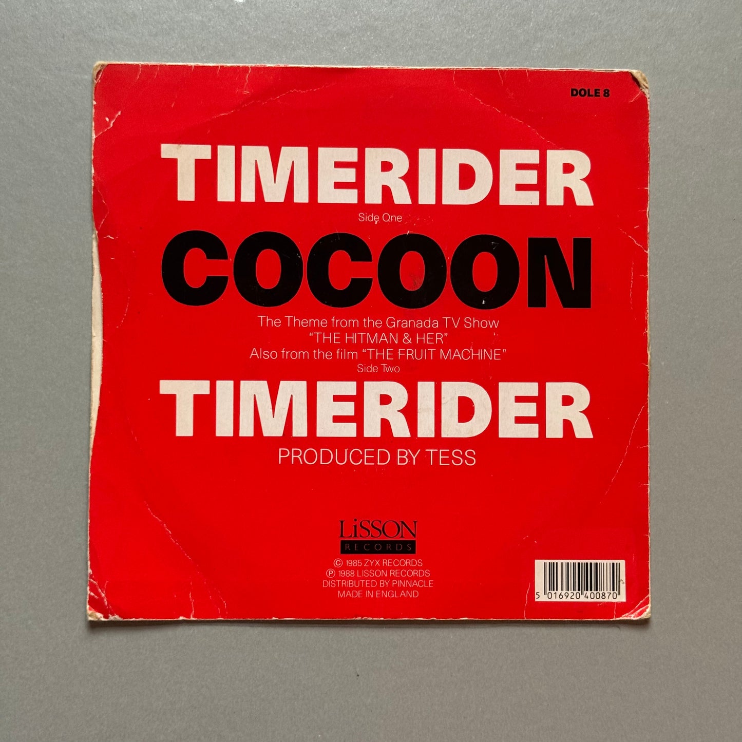 Cocoon Timerider (Theme from “The Hitman & Her”) UK 7” single