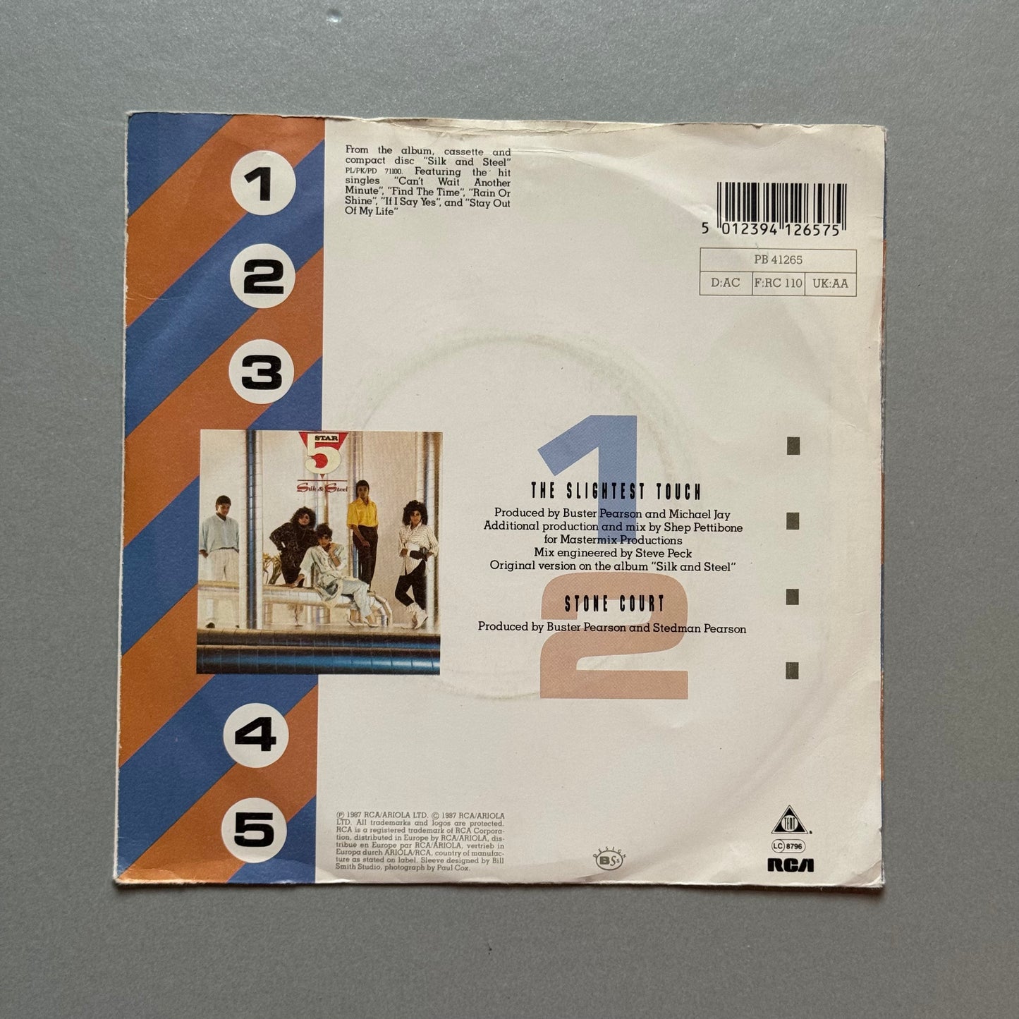 Five Star The Slightest Touch UK 7” single