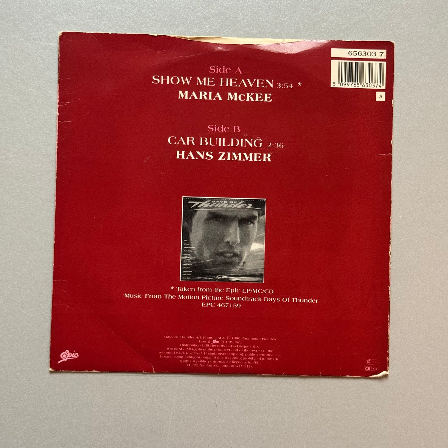 Maria McKee Show Me Heaven UK 7” single