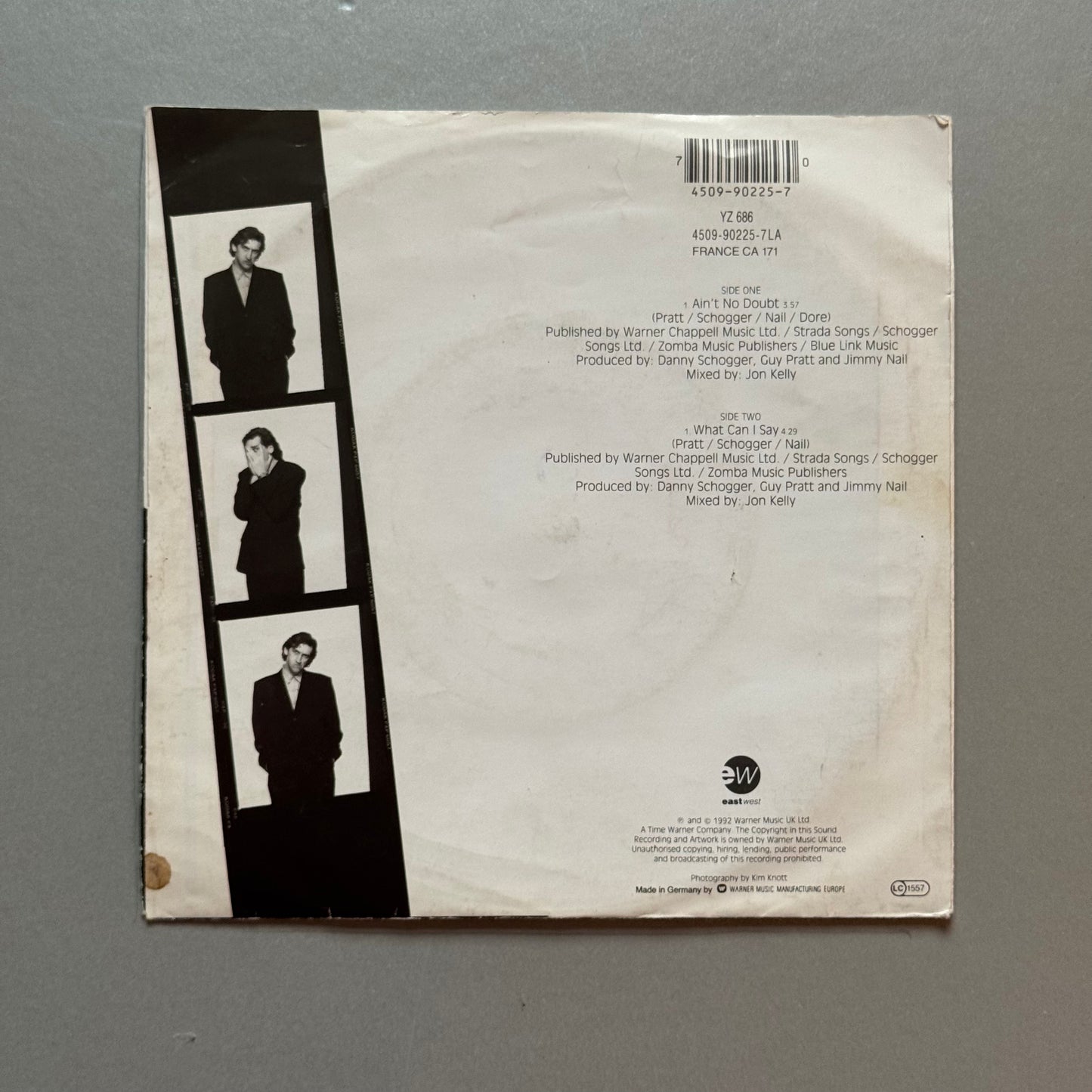 Jimmy Nail Ain’t No Doubt UK 7” single