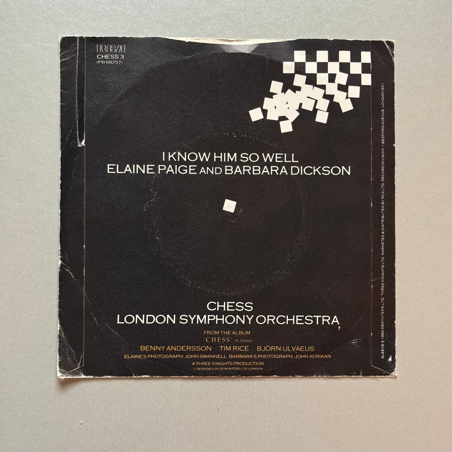 Elaine Paige and Barbara Dickson I Know Him So Well UK 7” single