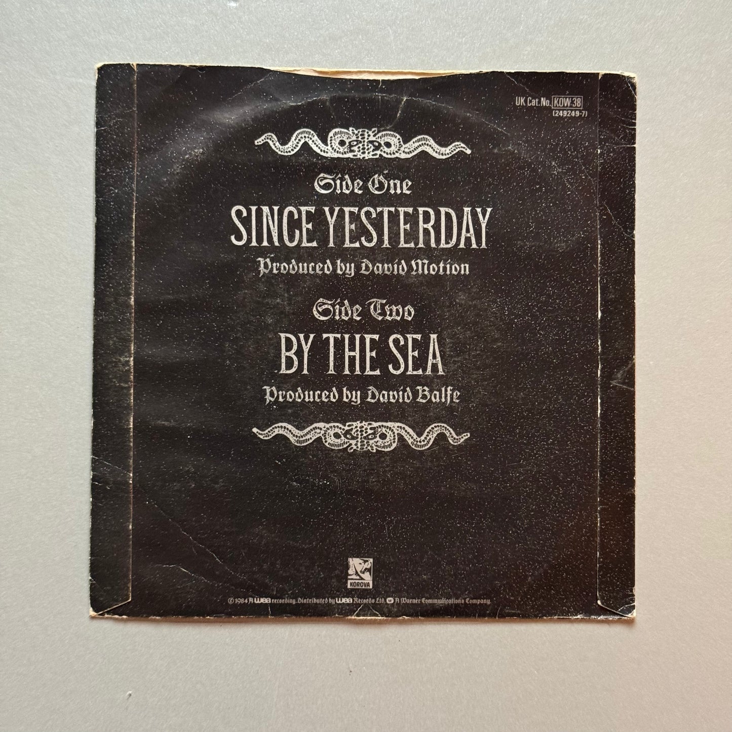 Strawberry Switchblade Since Yesterday UK 7” single