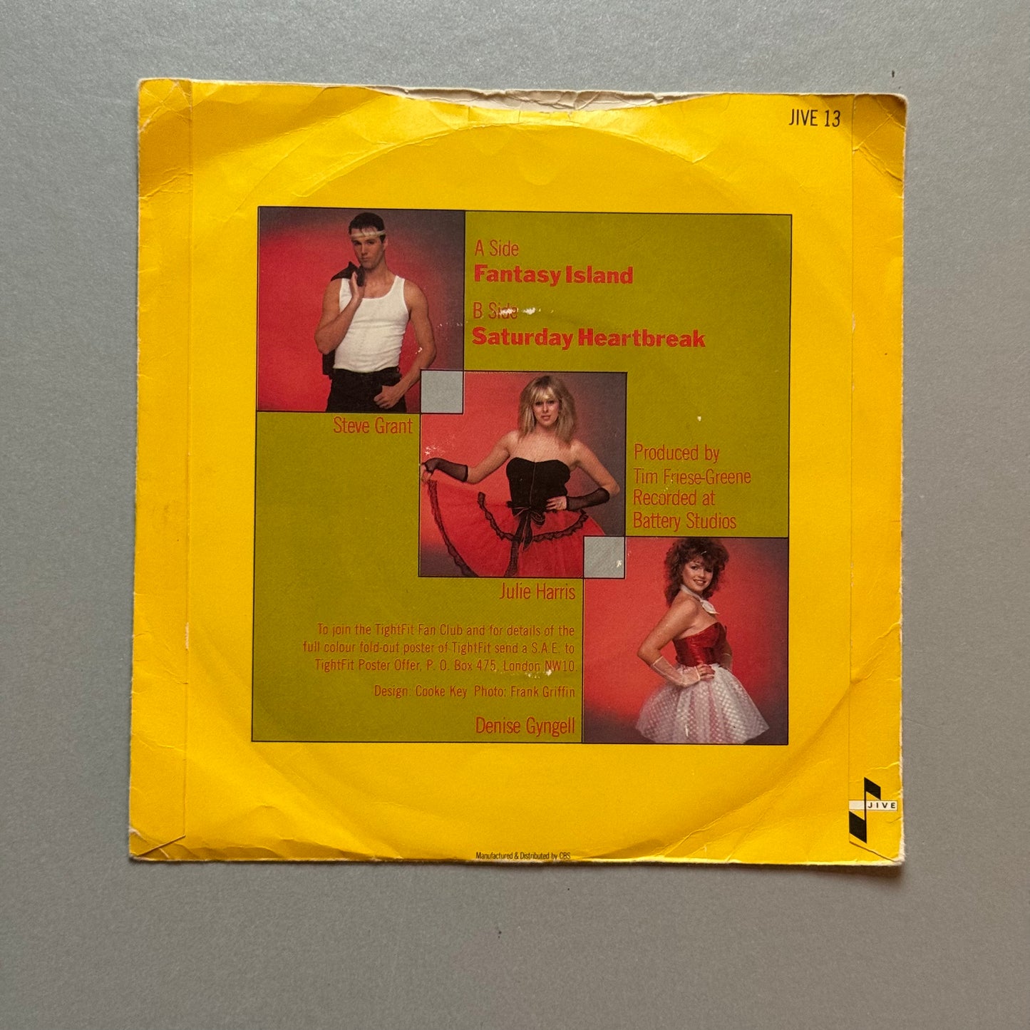 Tight Fit Fantasy Island UK 7” single