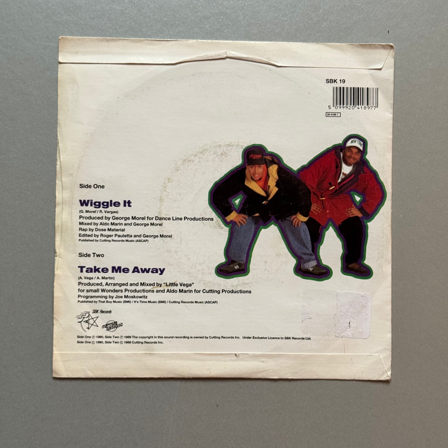 Two in a Room / 2 In a Room Wiggle It UK 7” single
