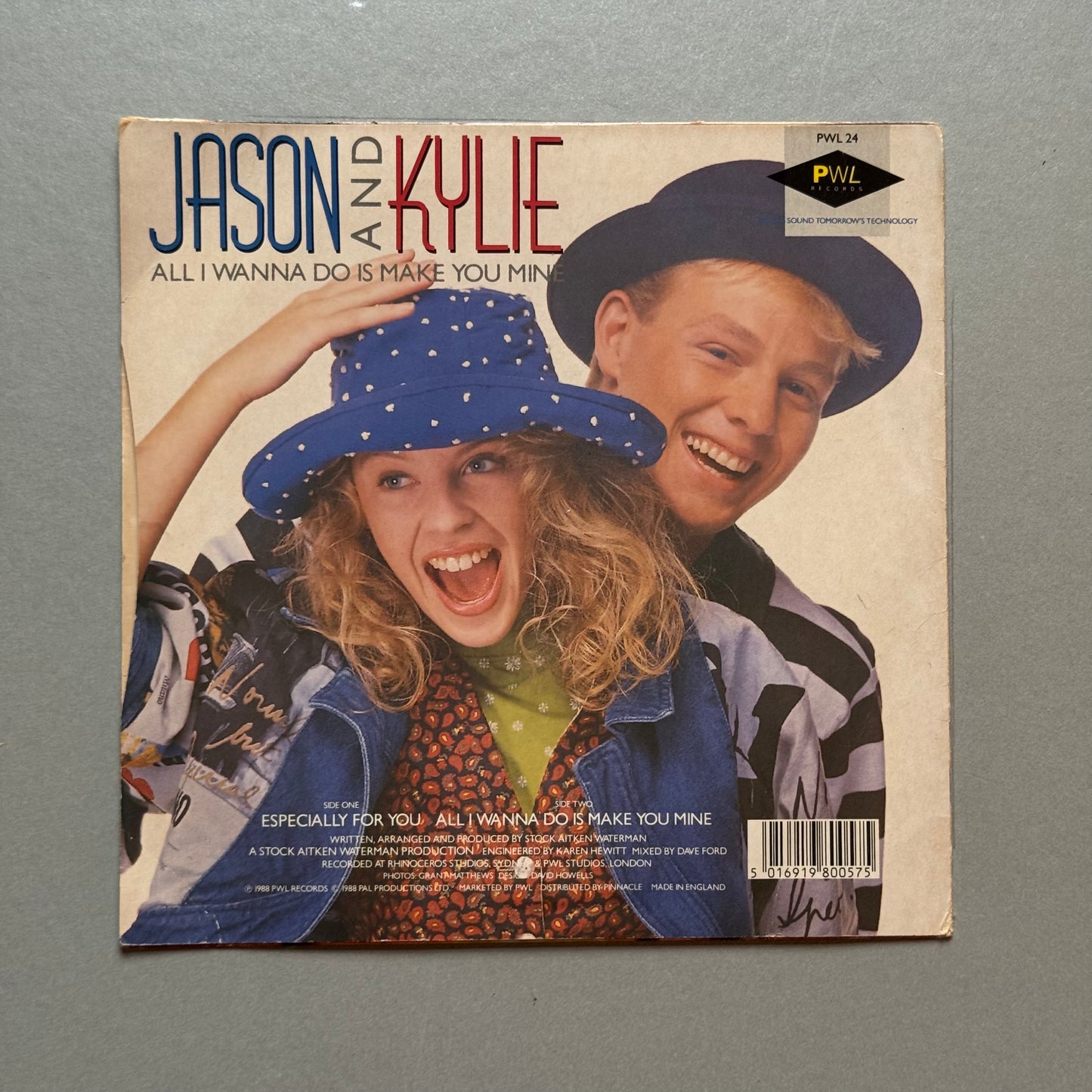 Kylie Minogue and Jason Donovan Especially for You UK 7” single