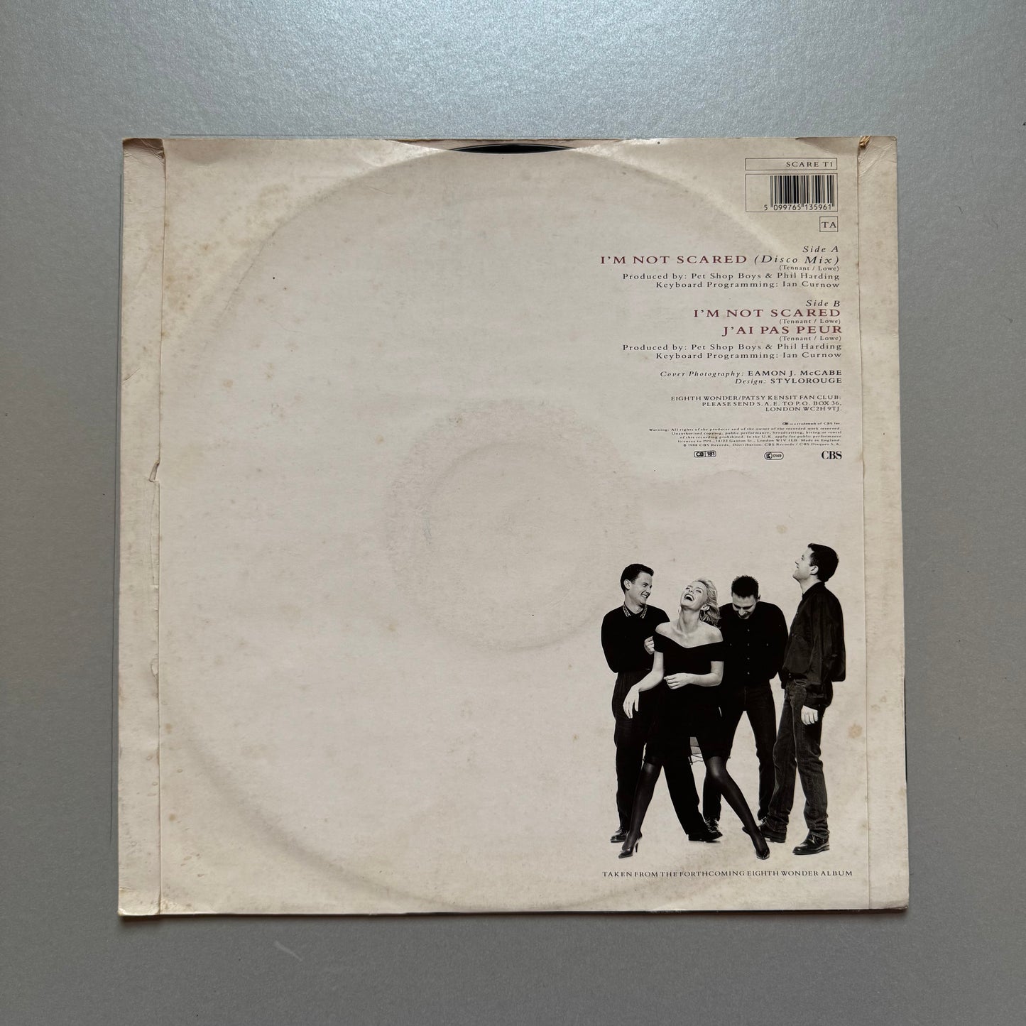 Eighth Wonder I'm Not Scared UK 12" single