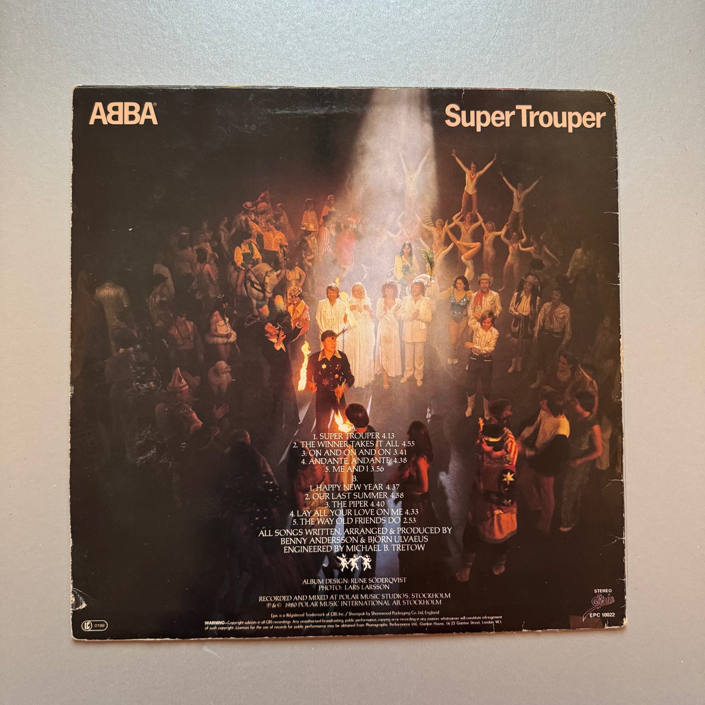 ABBA Super Trouper UK vinyl LP