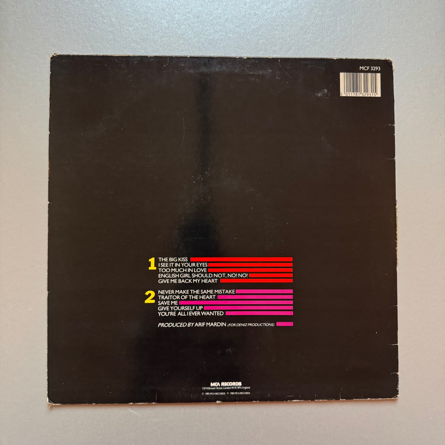 Tereza Bazar The Big Kiss UK vinyl LP