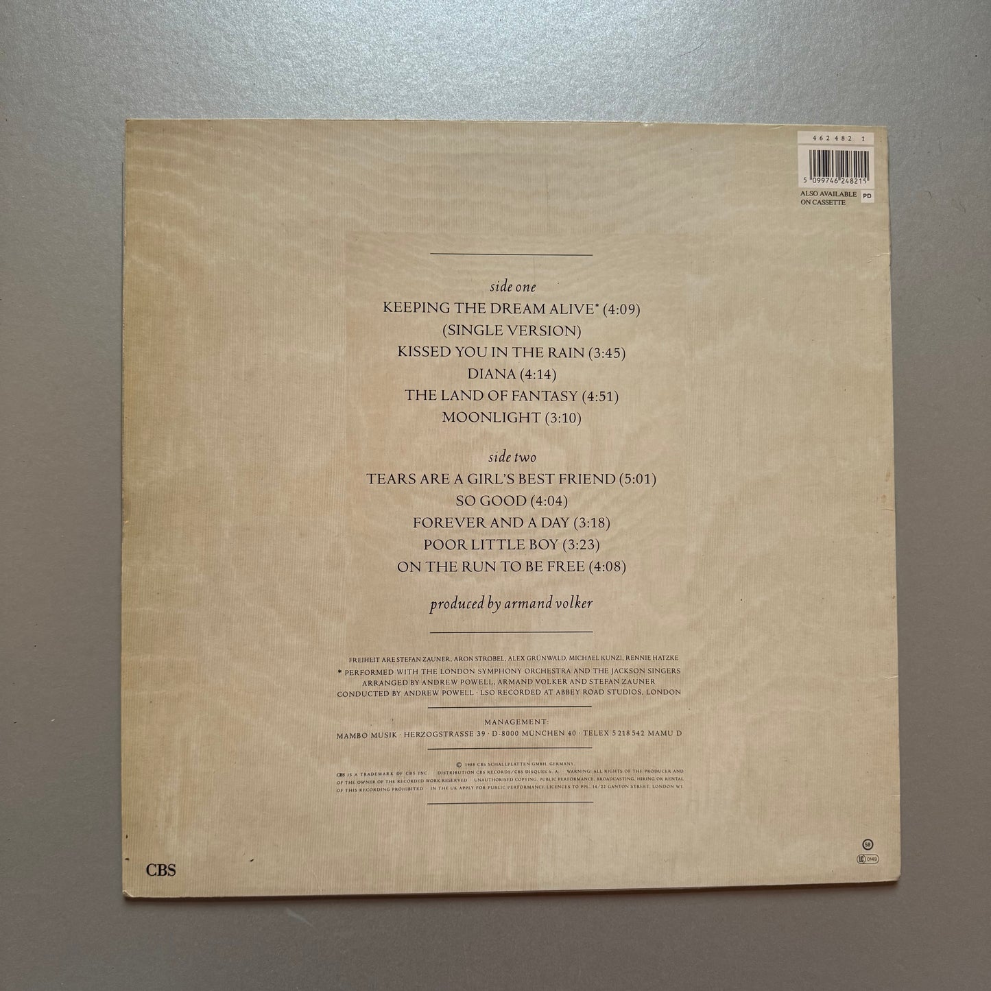 Freiheit Fantasy UK vinyl LP
