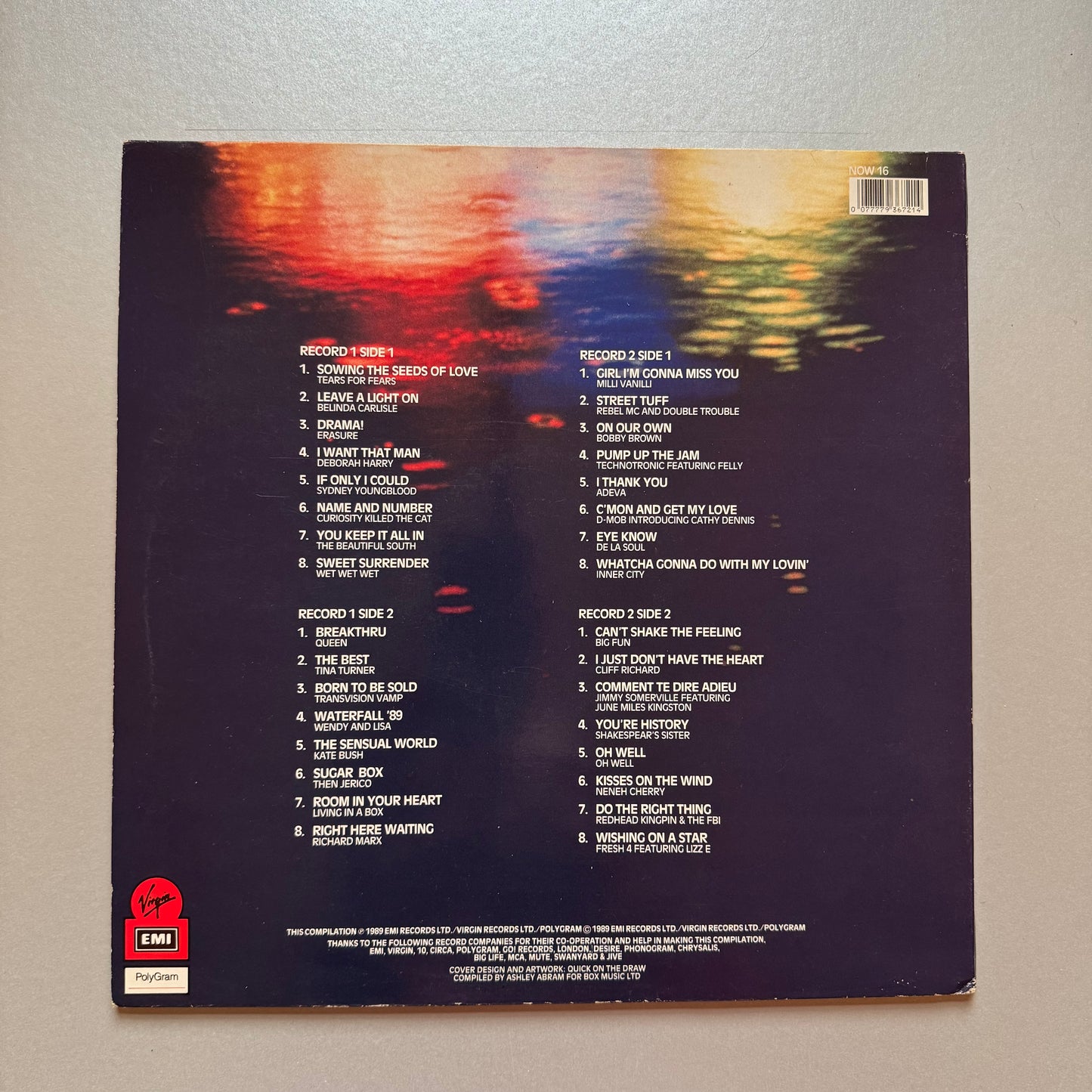 Now That's What I Call Music 16 NEAR MINT UK vinyl LP