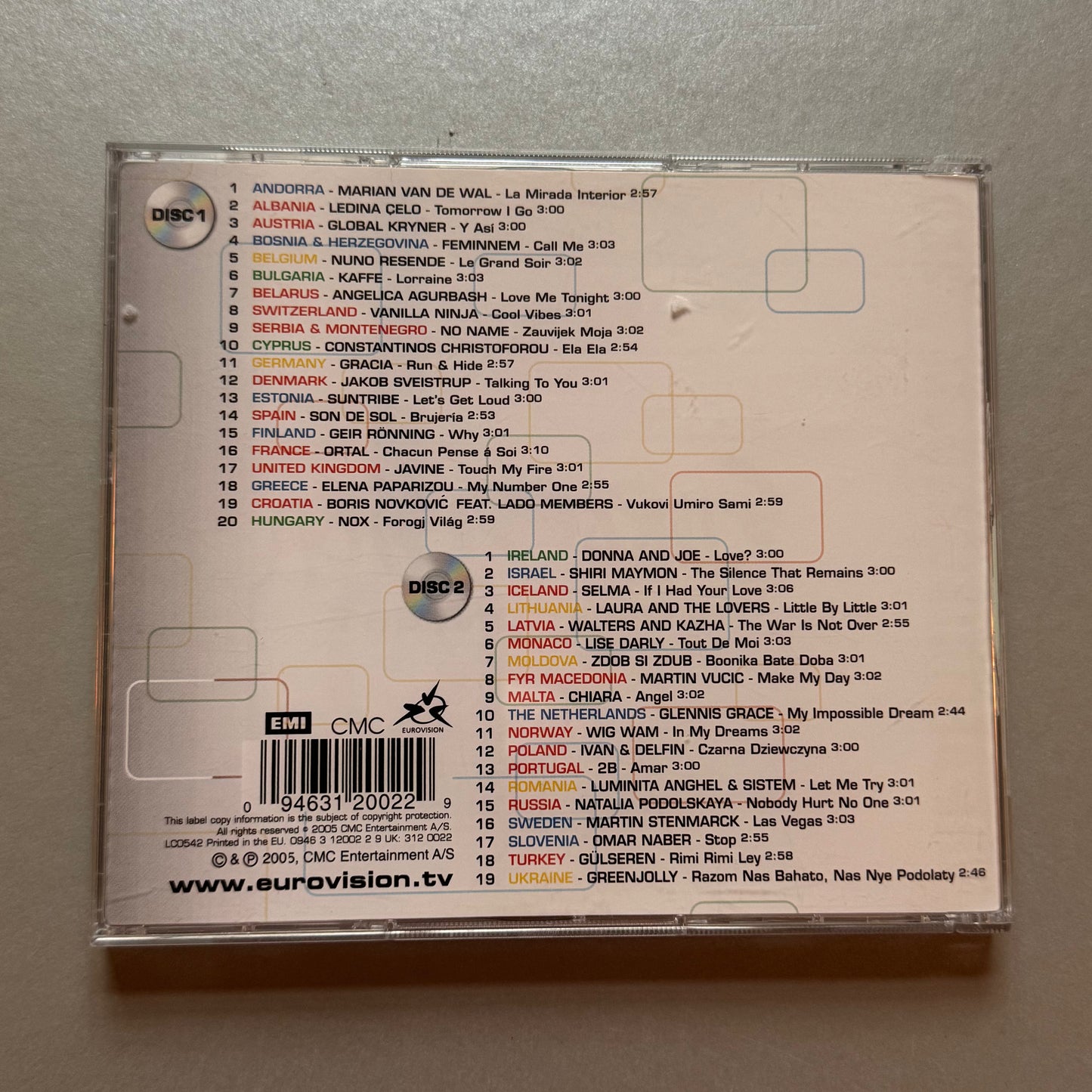 Eurovision Song Contest Kiev 2005 UK CD