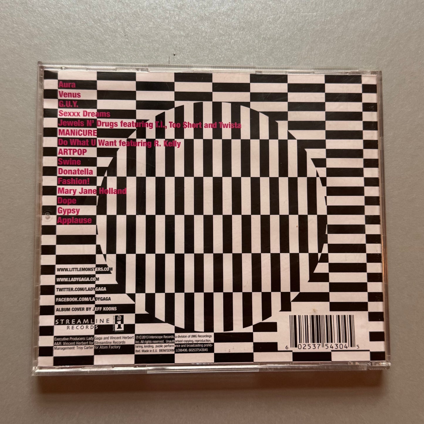 Lady Gaga Artpop original UK CD