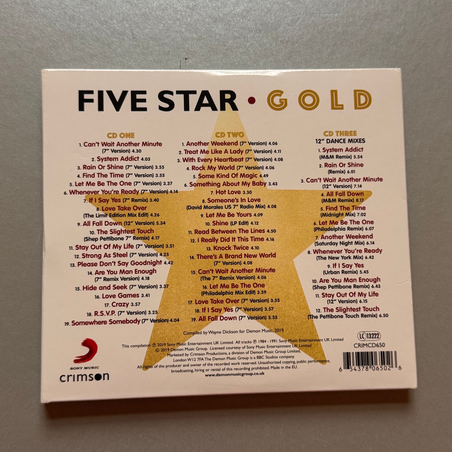 Five Star Gold UK CD