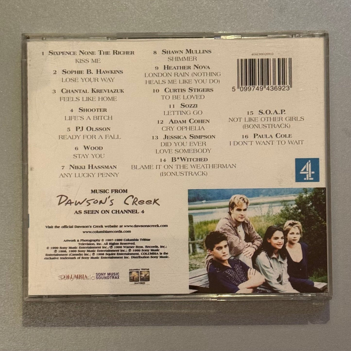 Songs from Dawson’s Creek UK CD