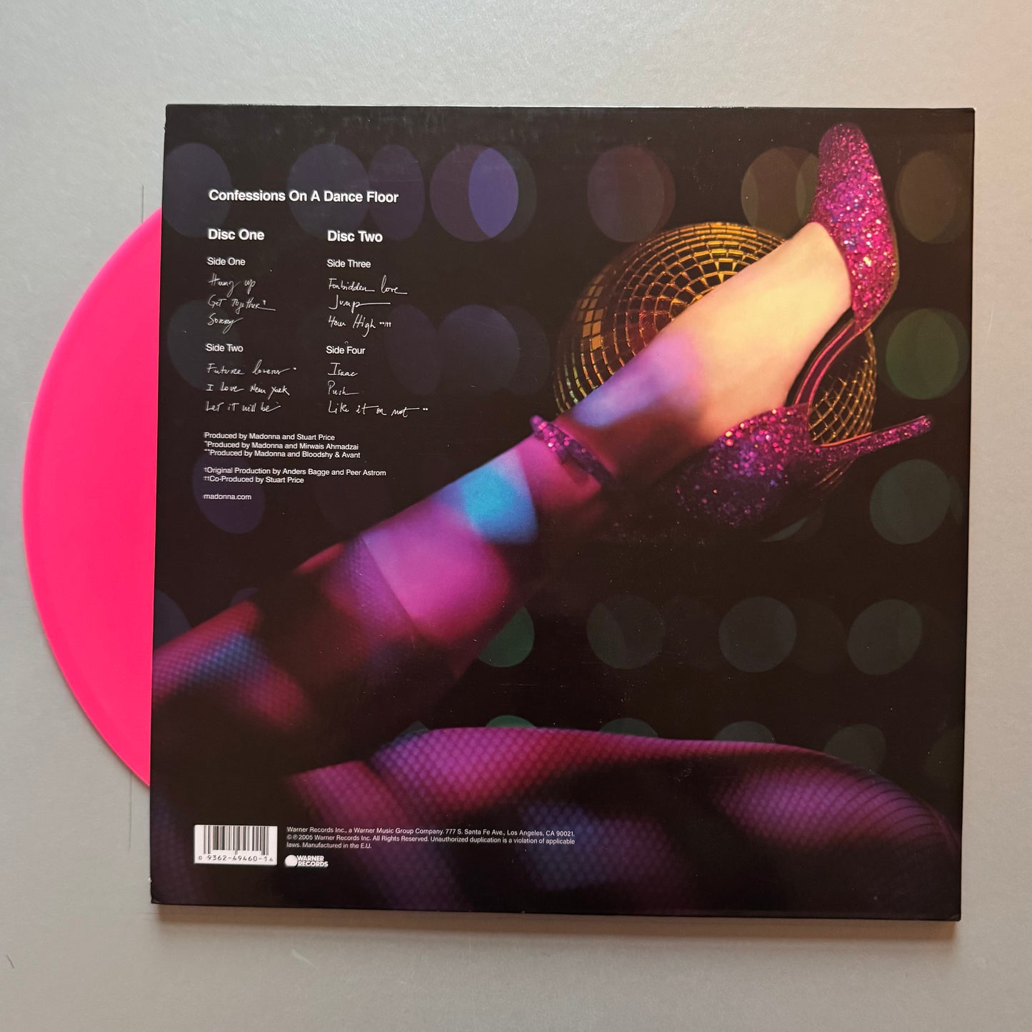 Madonna Confessions on a Dance Floor UK pink vinyl LP