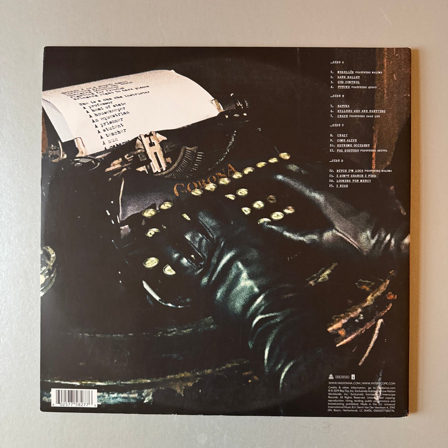 Madonna Madame X UK 2019 2LP vinyl