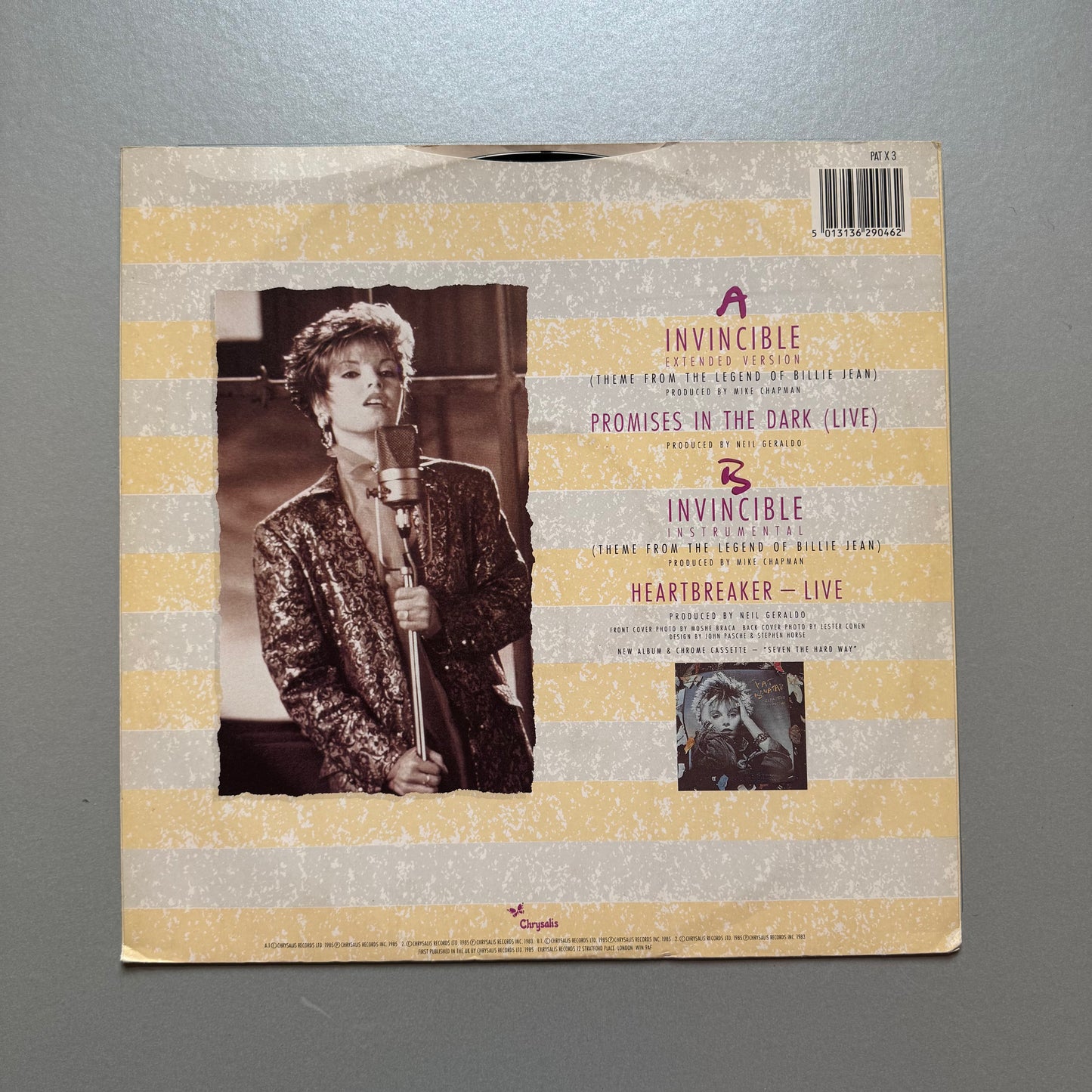 Pat Benatar Invincible UK 12” single