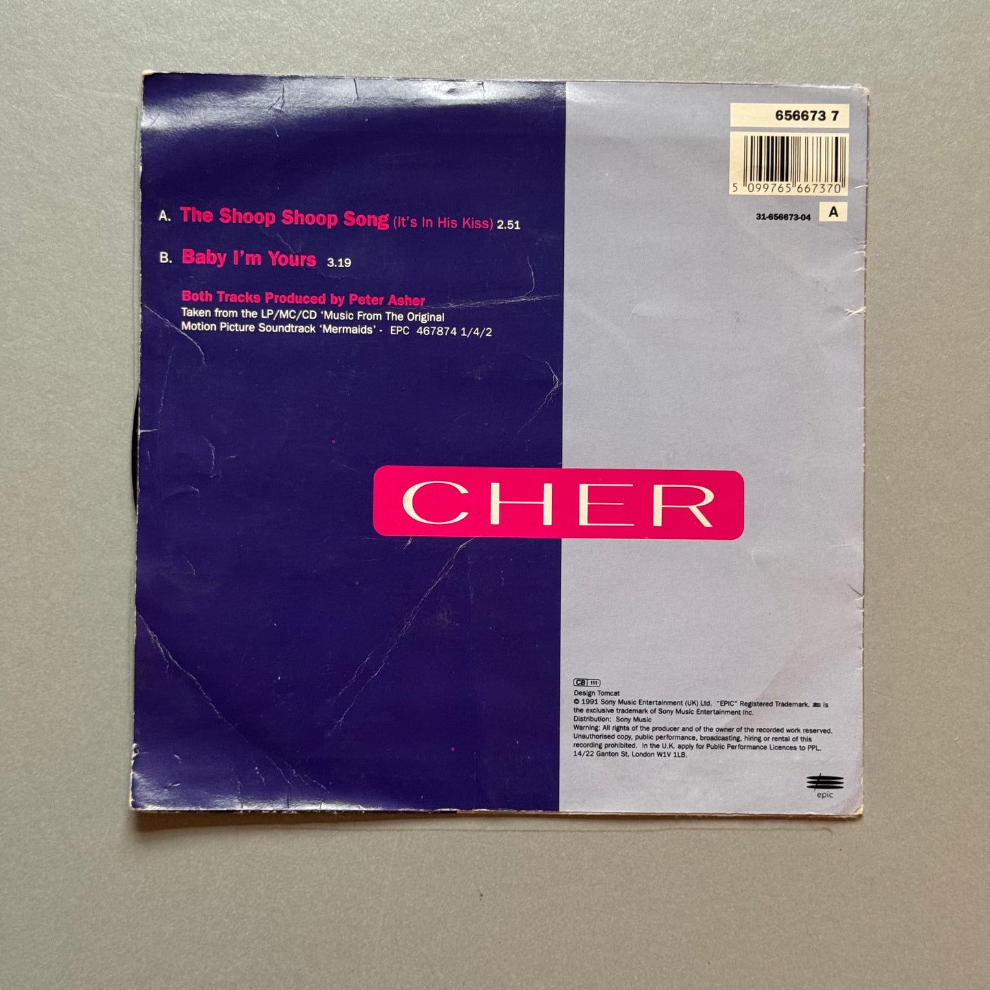 Cher The Shoop Shoop Song (It’s in His Kiss) UK 7” single