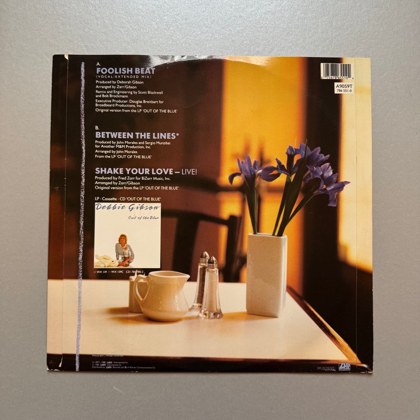 Debbie Gibson Foolish Beat UK 12" single
