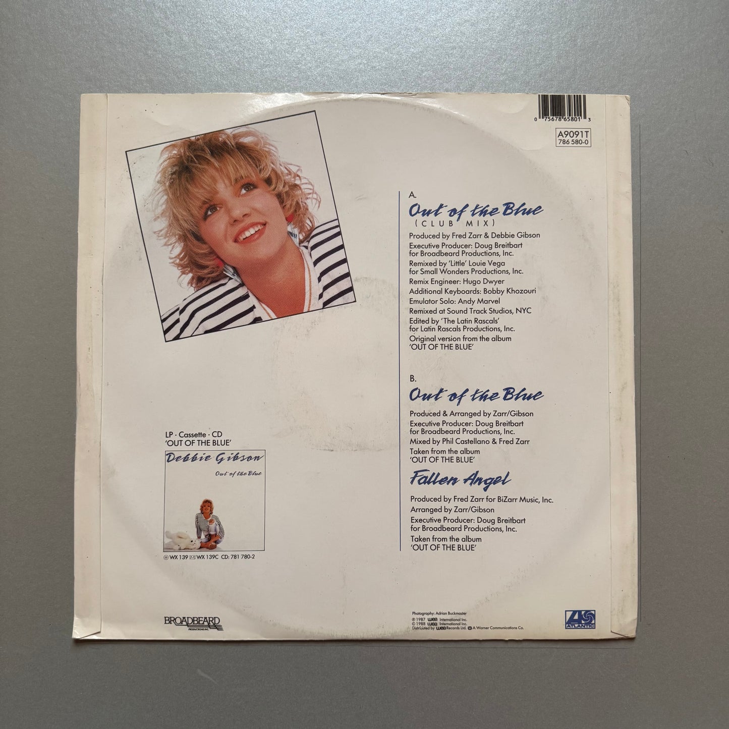 Debbie Gibson Out of the Blue (Club Mix) UK 12" single