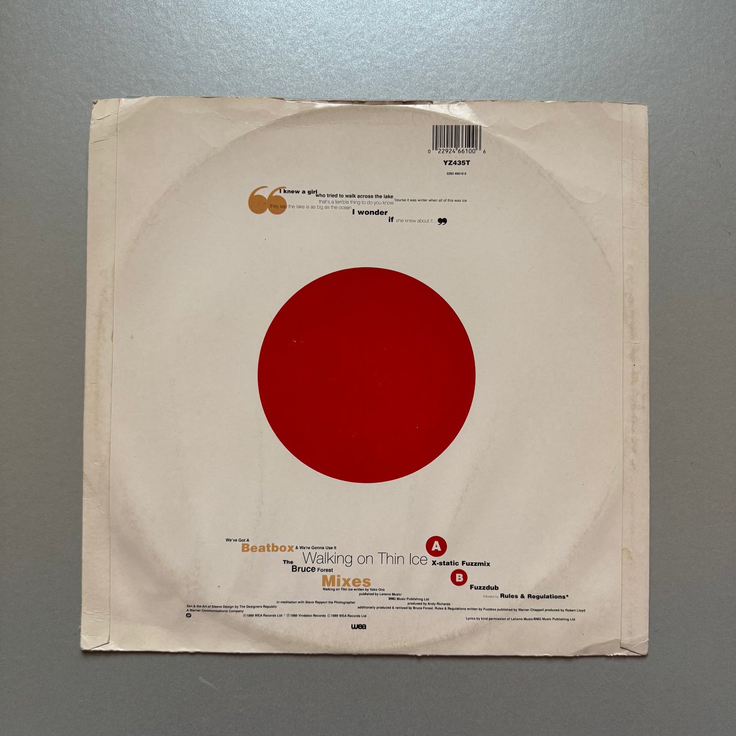 Fuzzbox International Rescue UK 12" single