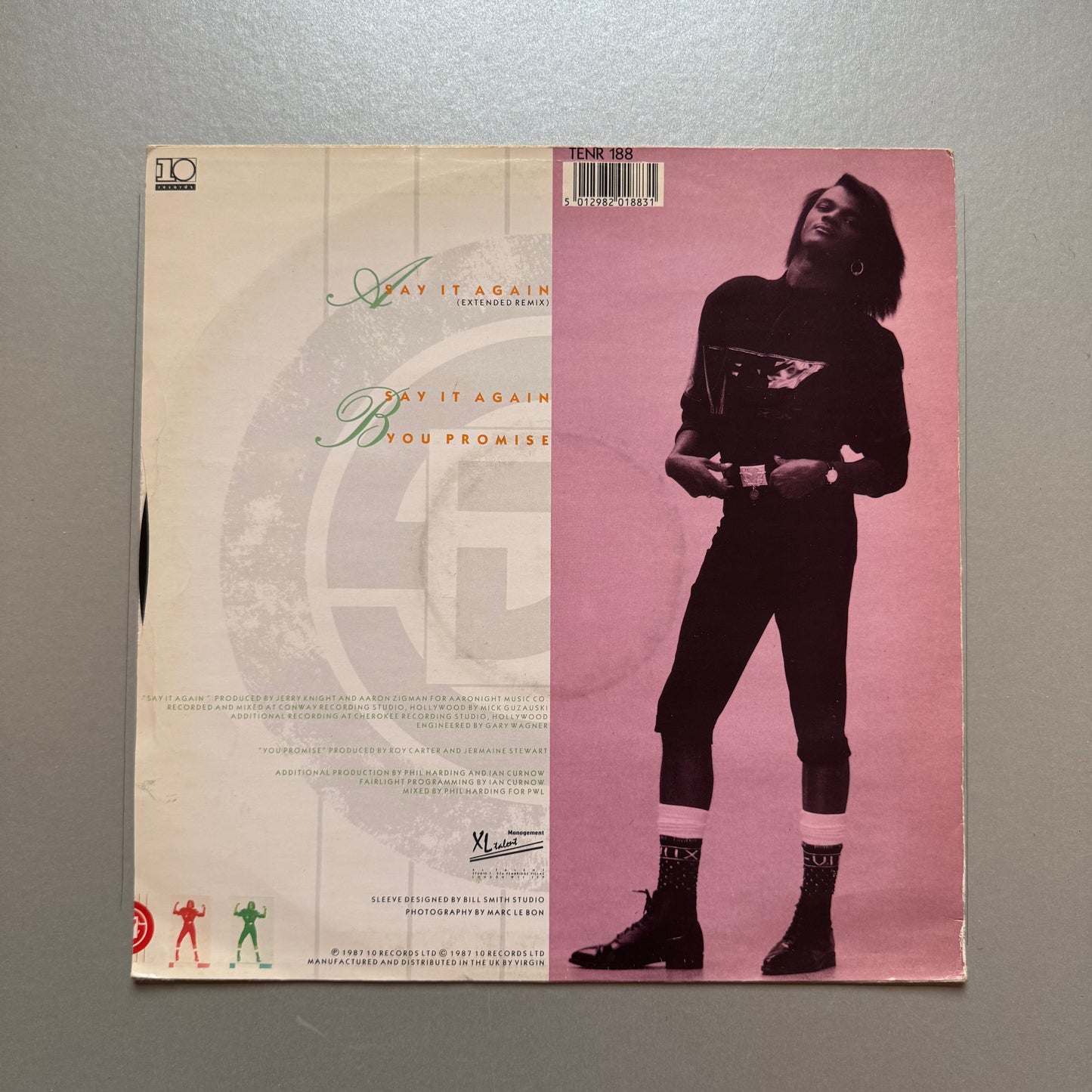 Jermaine Stewart Say it Again UK 12" single