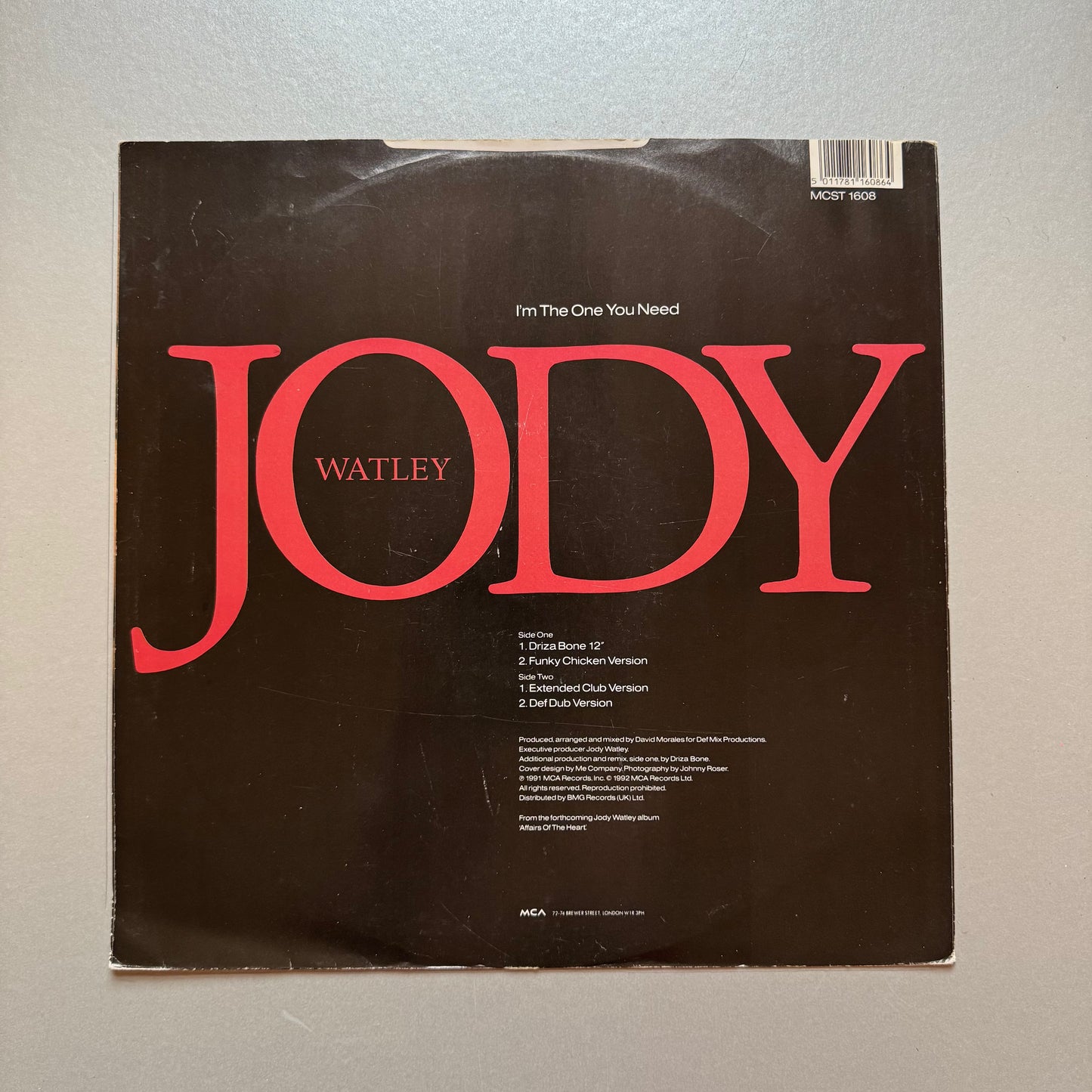 Jody Watley I’m the One You Need UK 12" single