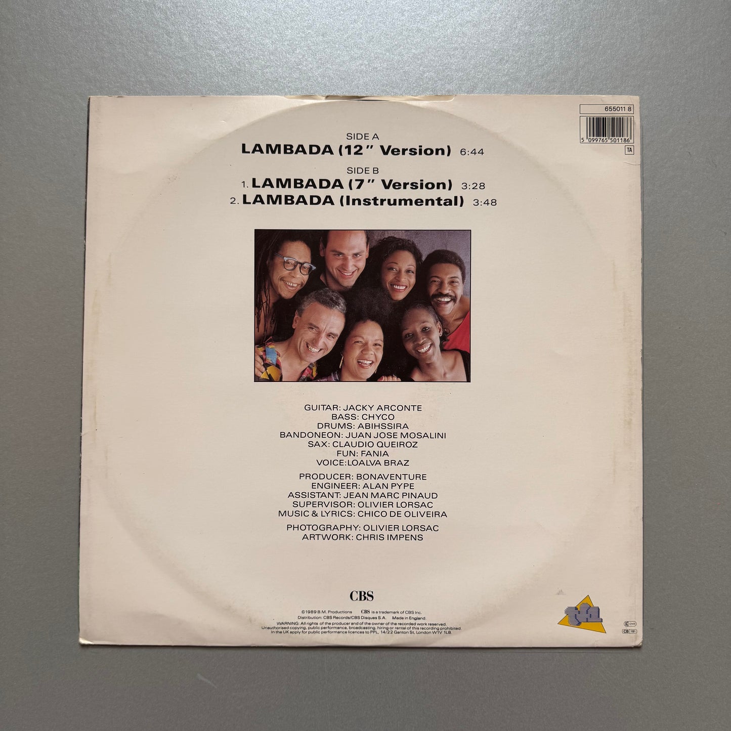 Kaoma Lambada UK 12" single