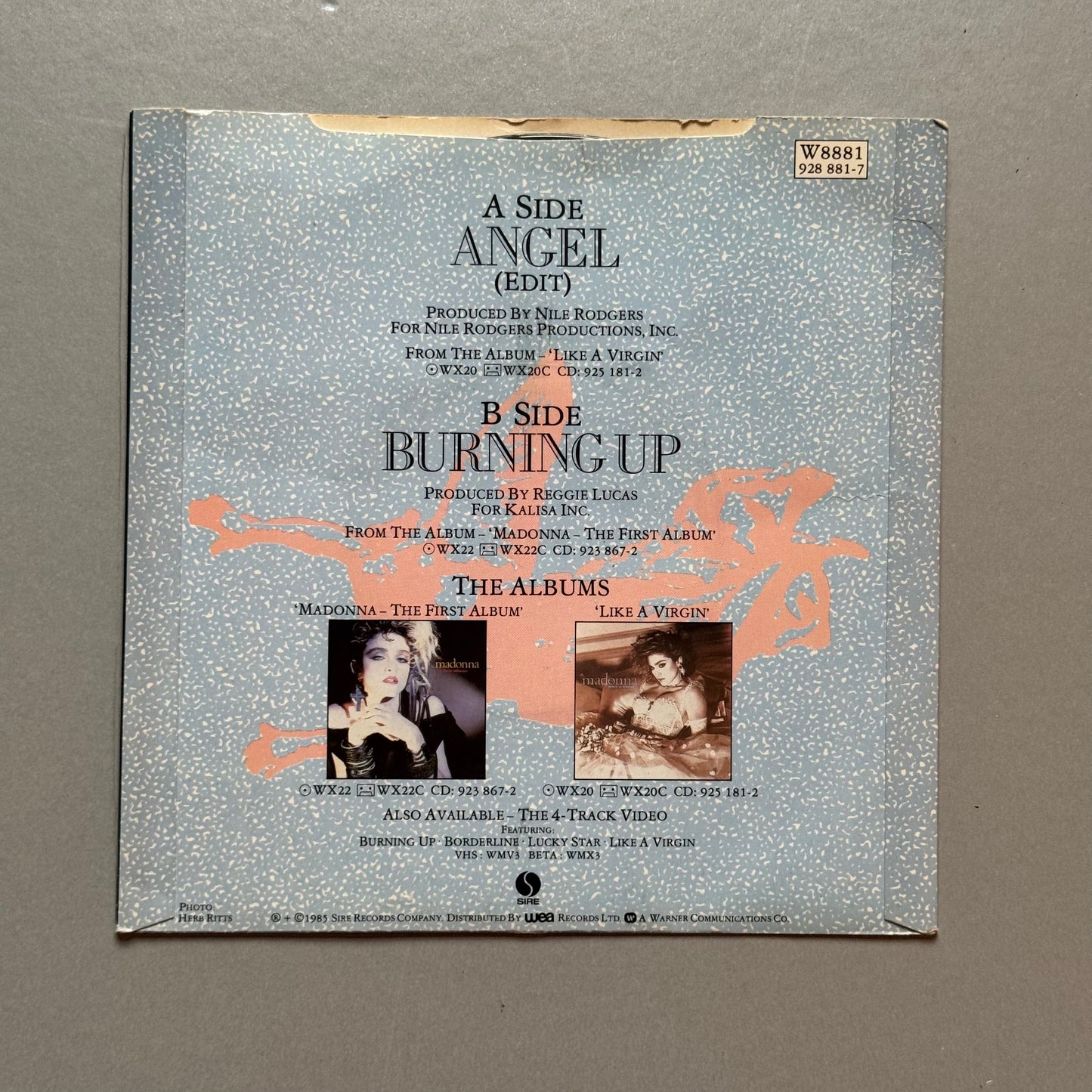 Madonna Angel UK 7” single