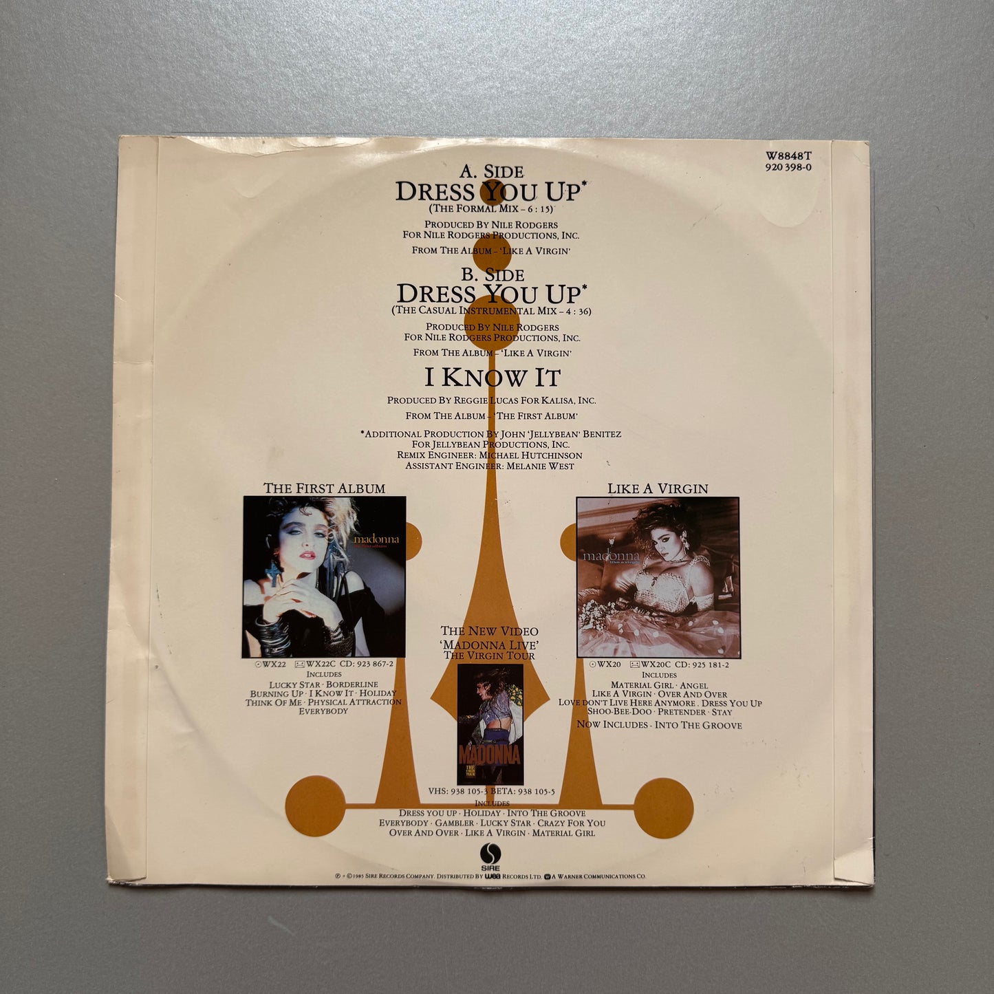 Madonna Dress You Up UK 12" single