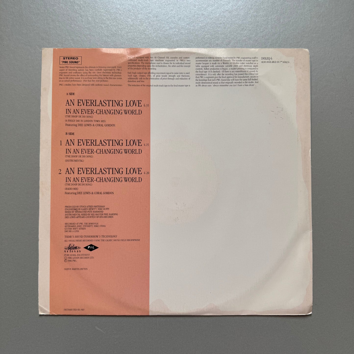 Mondo Kane An Everlasting Love UK 12" single