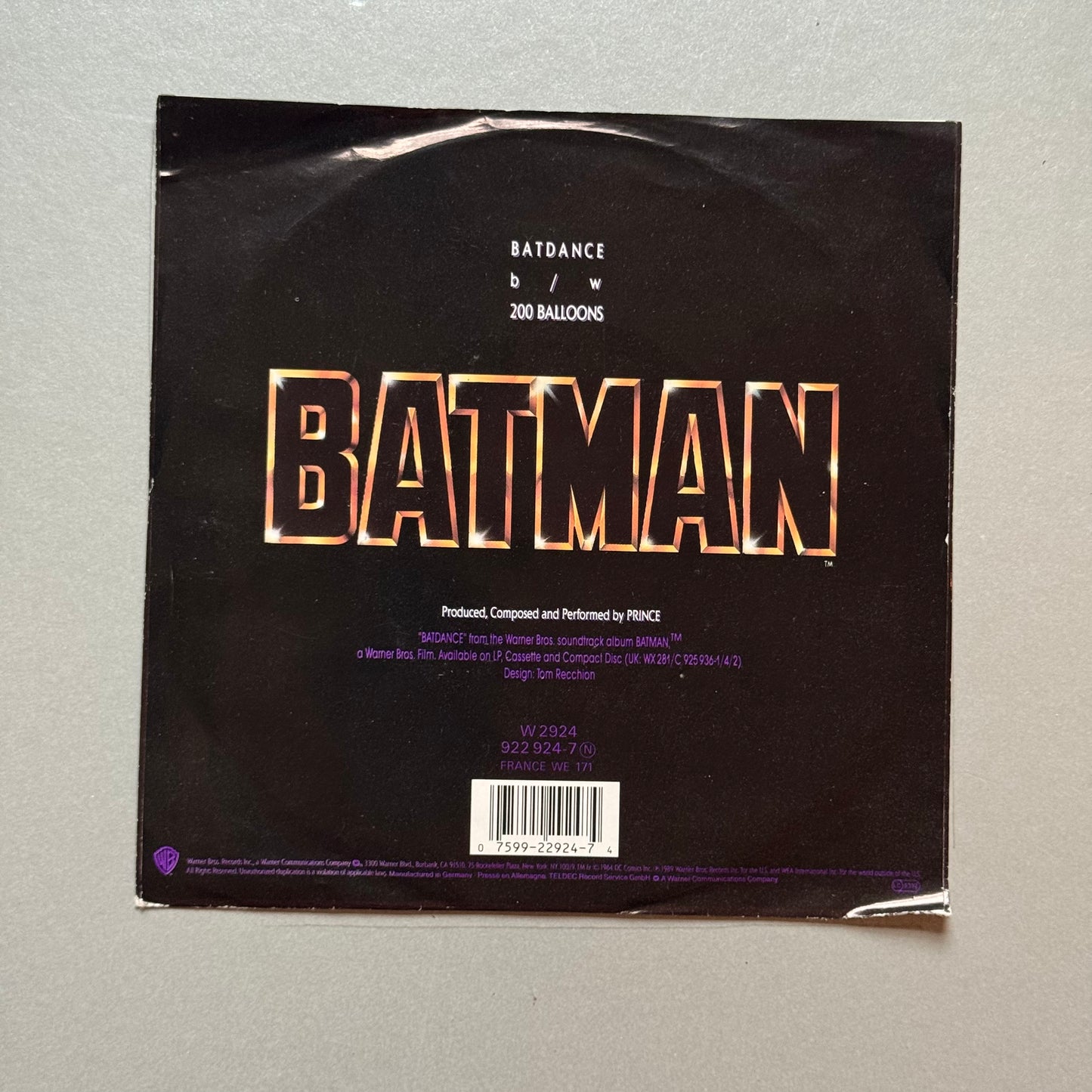 Prince Batdance UK 7” single