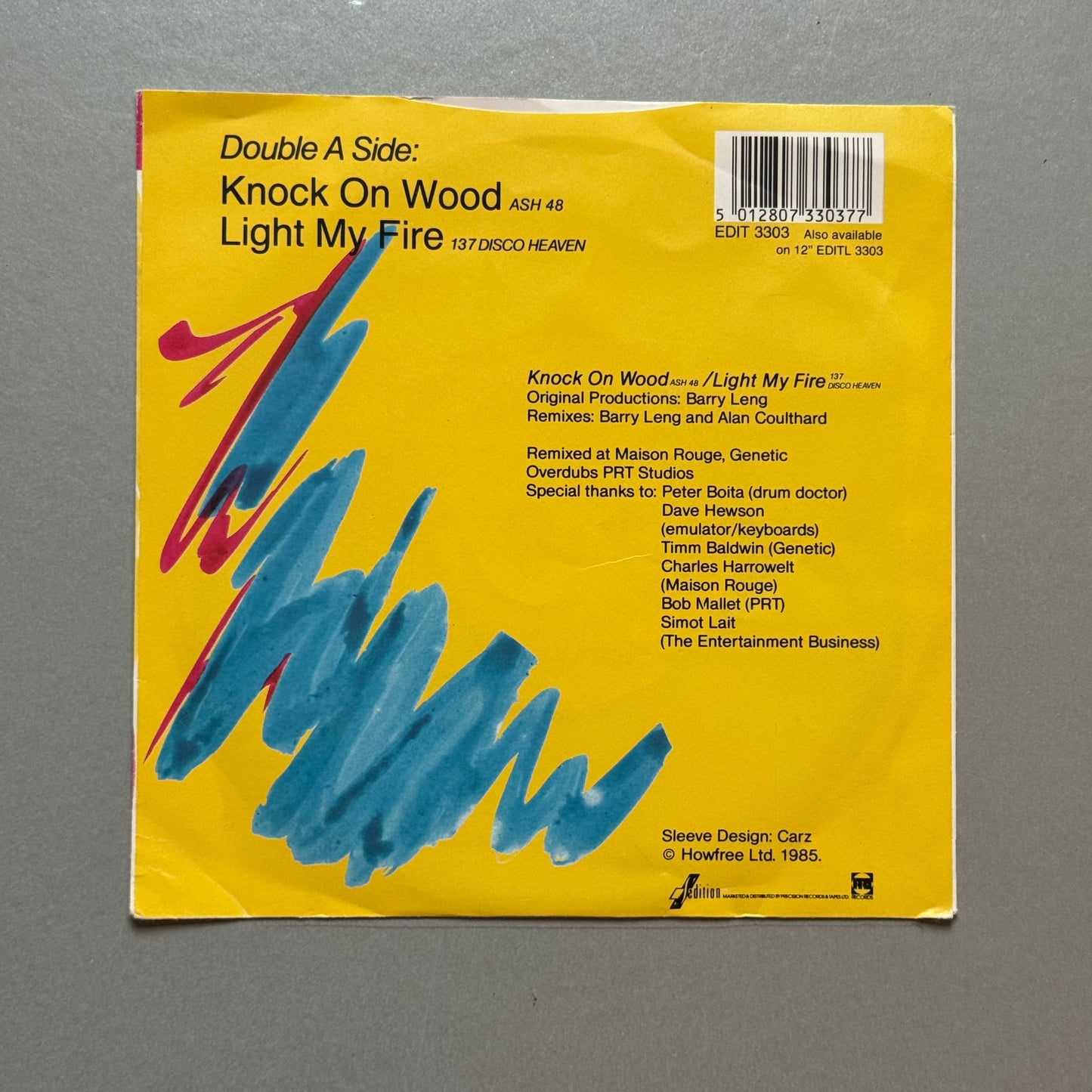 Amii Stewart Knock On Wood (New Remix) UK 7” single