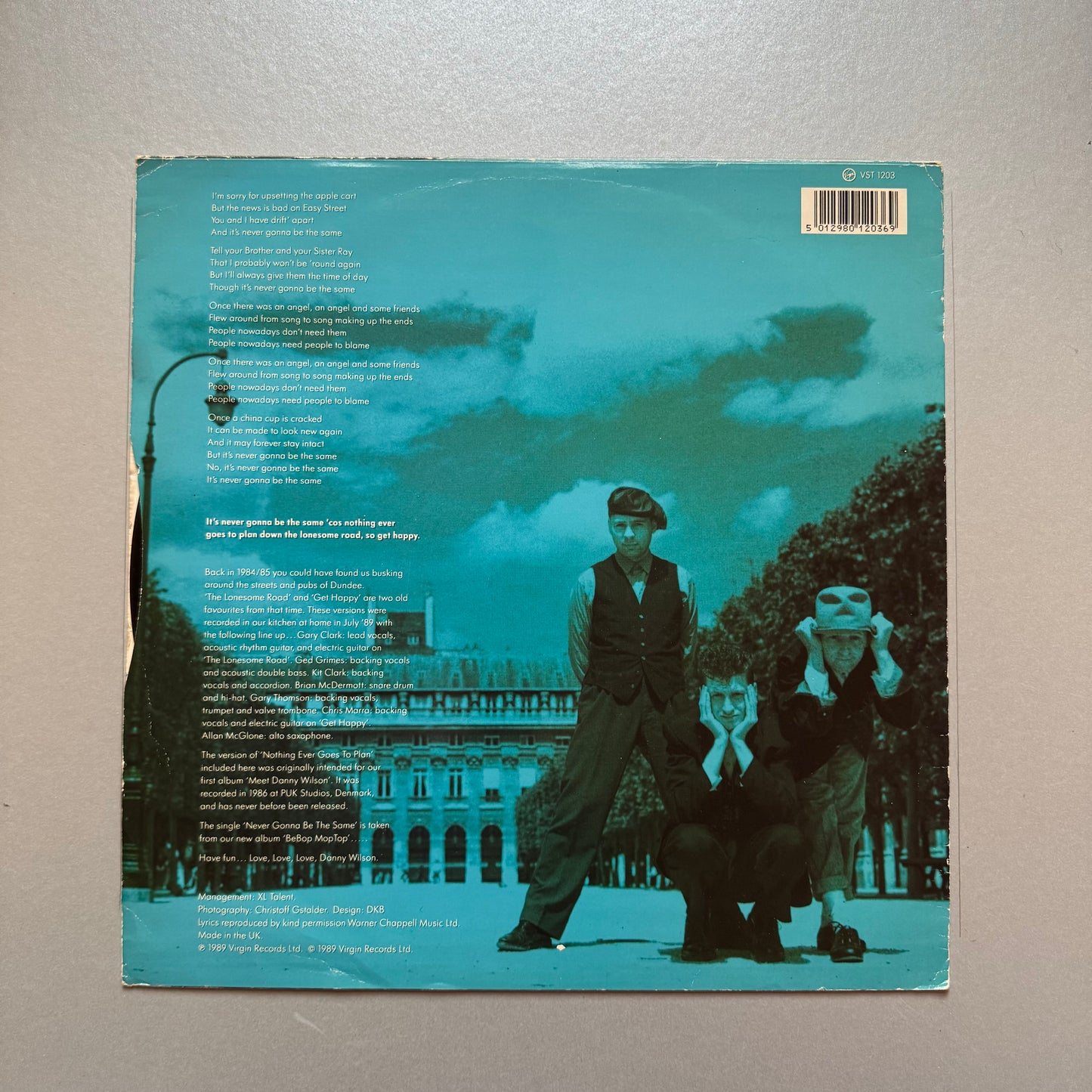 Danny Wilson Newer Gonna Be the Same UK 12” single