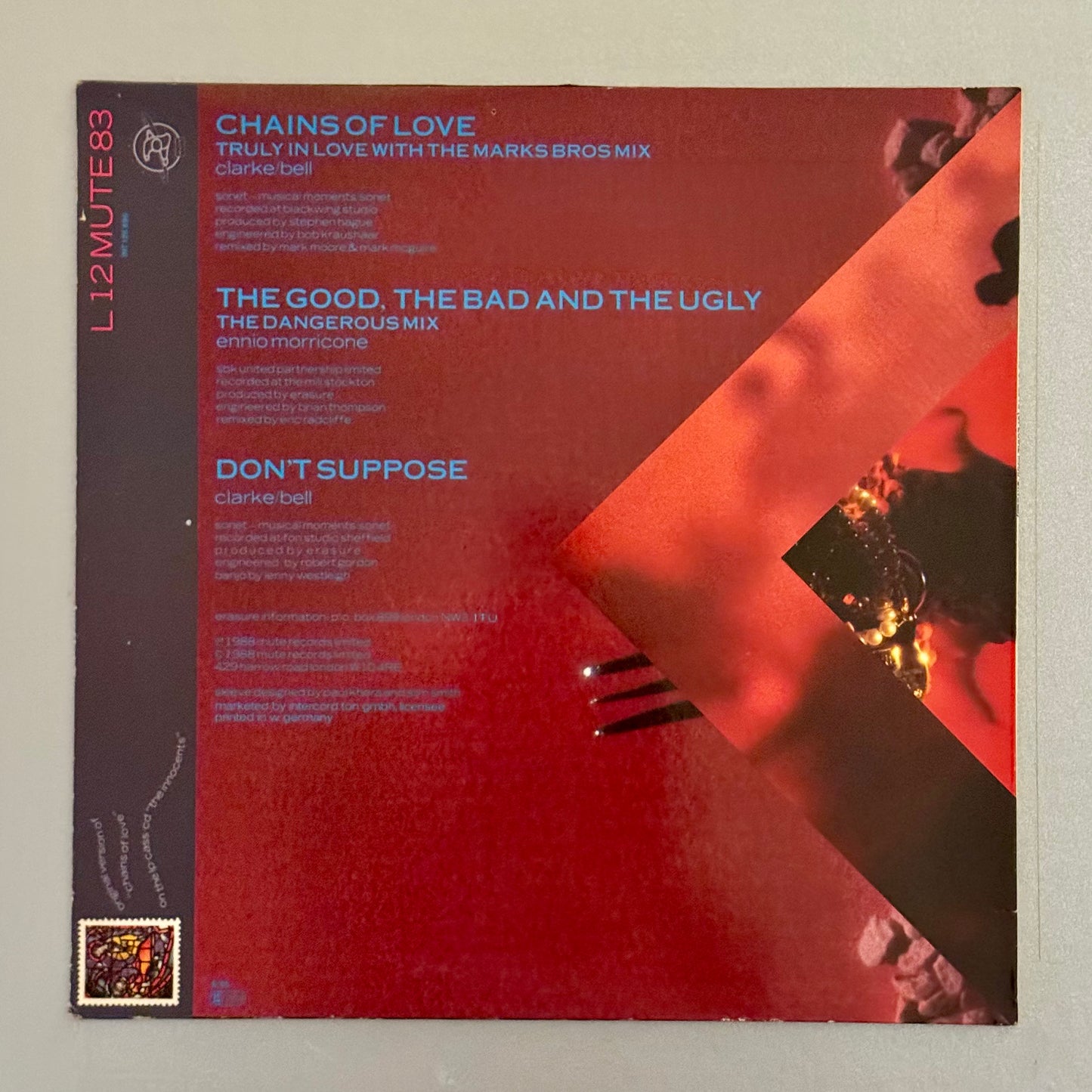 Erasure Chains of Love German Limited Edition 12” single