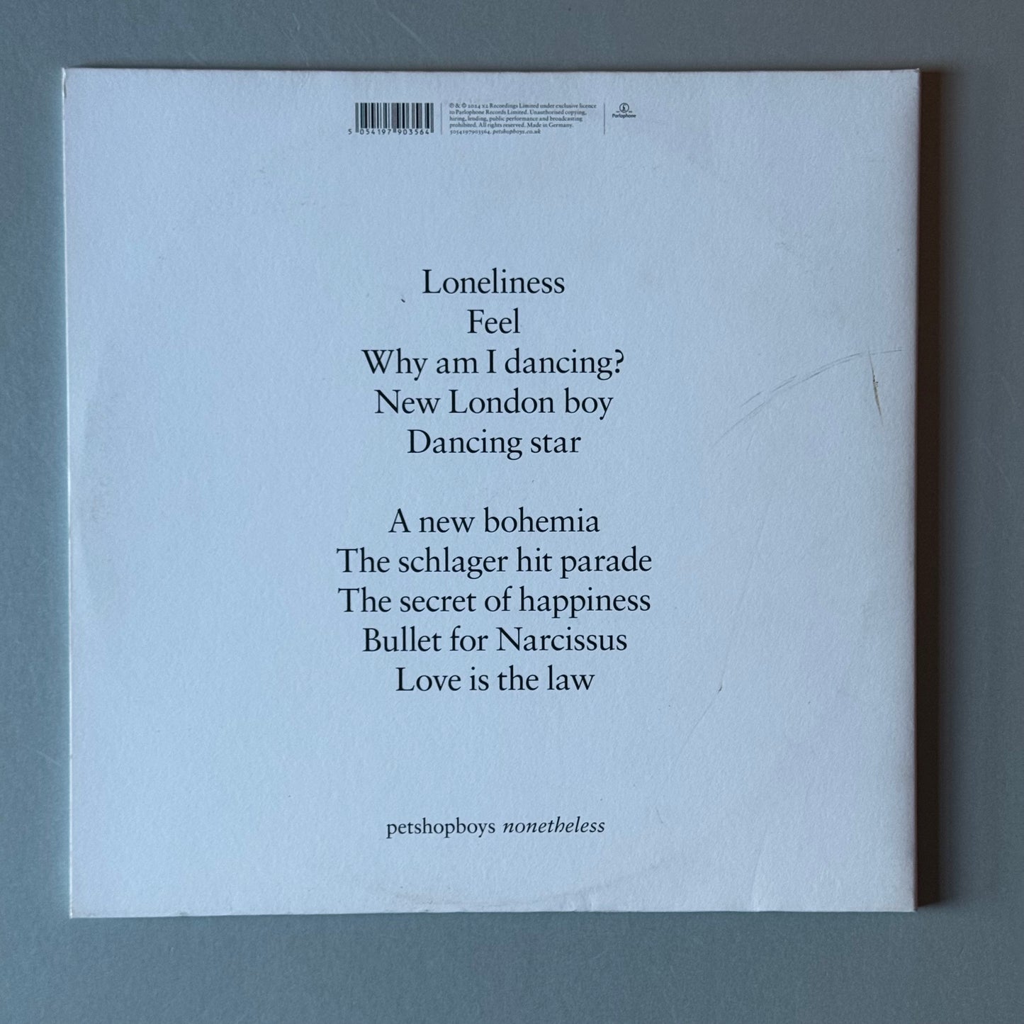 Pet Shop Boys Nonetheless white vinyl LP with bonus 12”