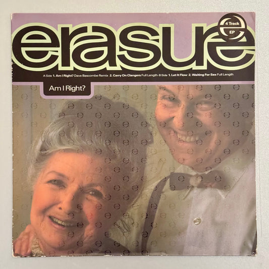 Erasure Am I Right UK 12” EP