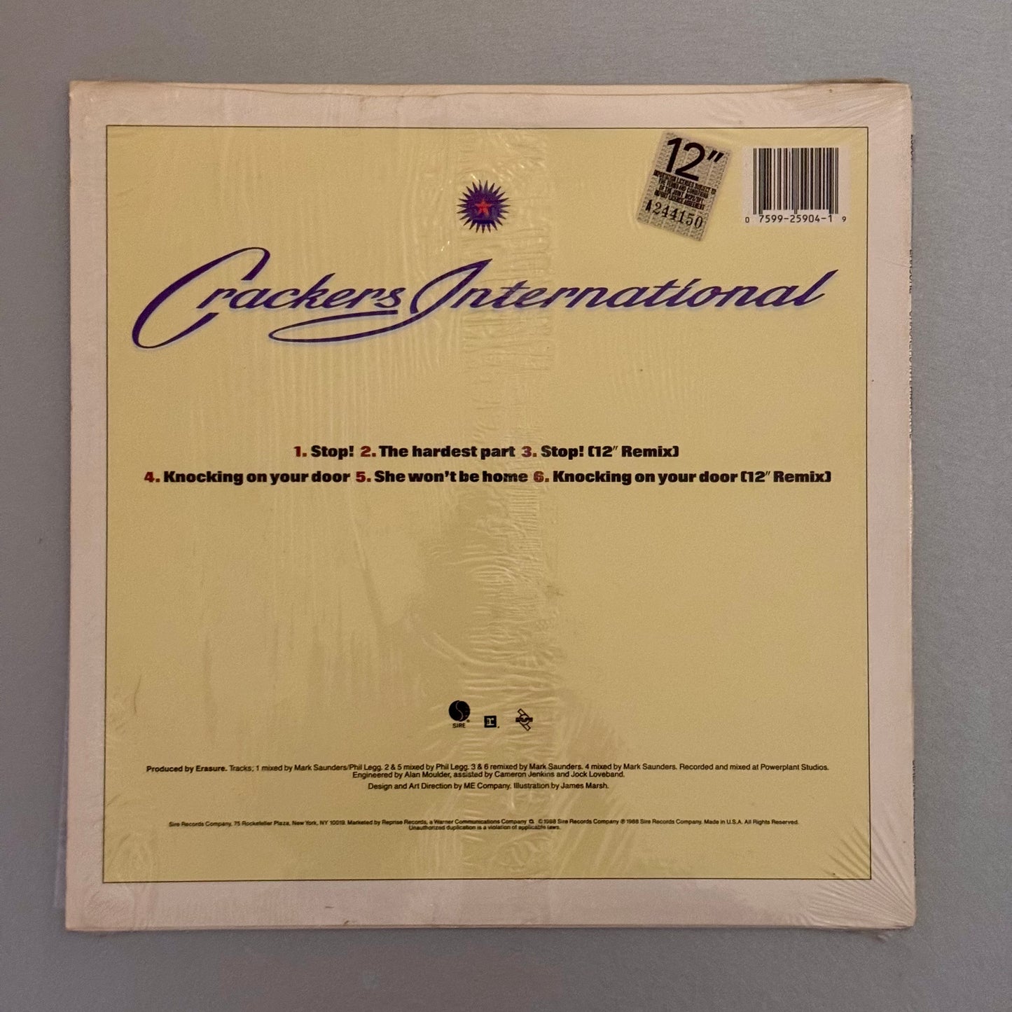 Erasure Crackers International US 12” maxi single