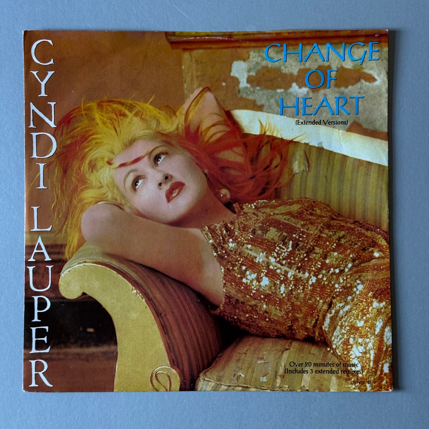 Cyndi Lauper Change of Heart UK 12” single